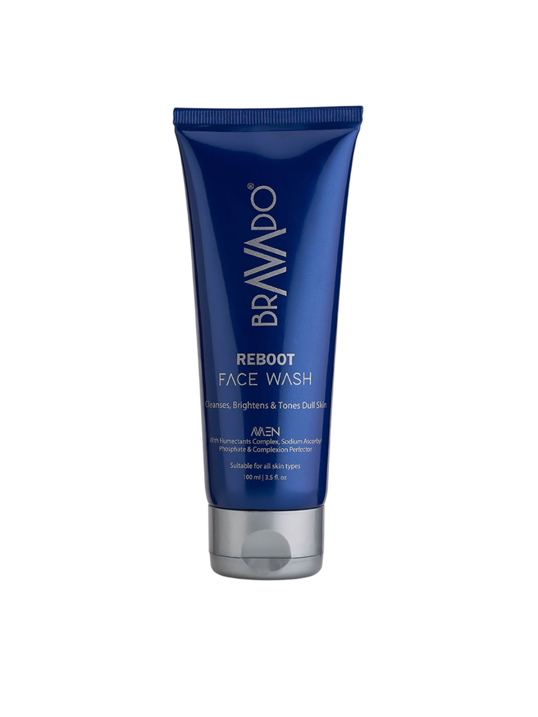 Bravado Reboot Face Wash for Moisturizing, Dark Spots and for Oily, Dry Skin - 100ml