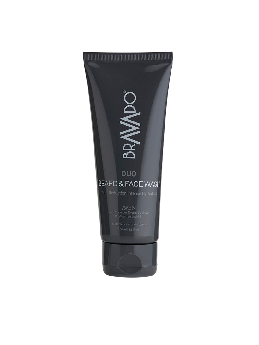 Bravado Duo Beard & Face Wash for Deep Cleansing, Acne Reduction, Intense Hydration- 100ml