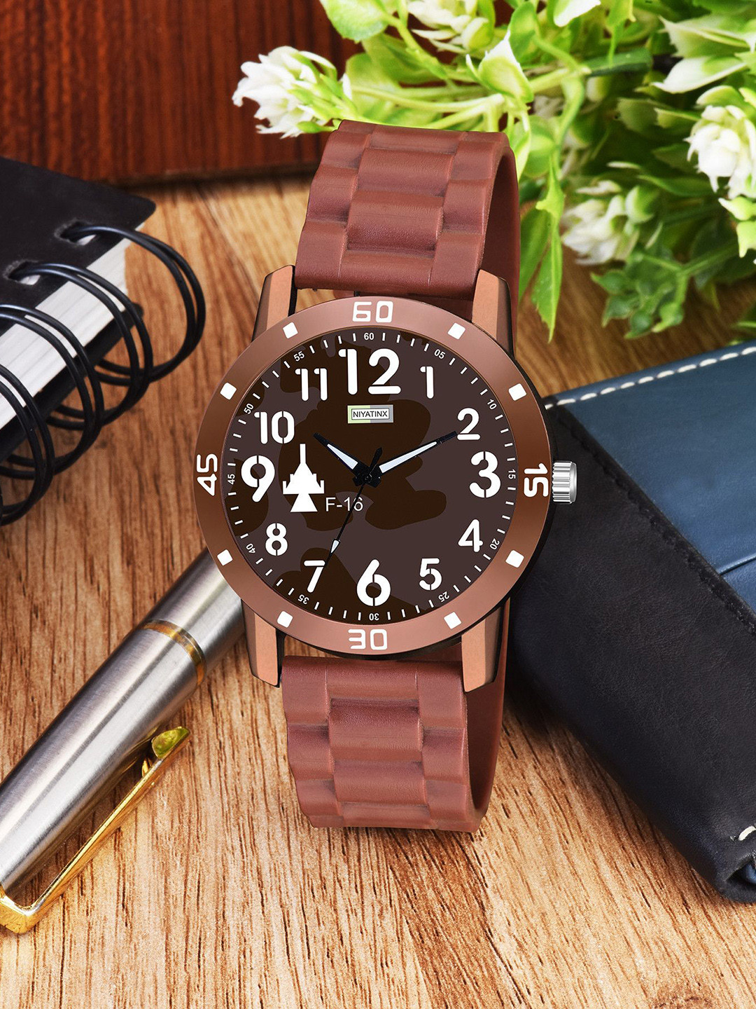 CSAMON Men Printed Bracelet Style Straps Analogue Watch AeviyoBRO F16 D CD Belt