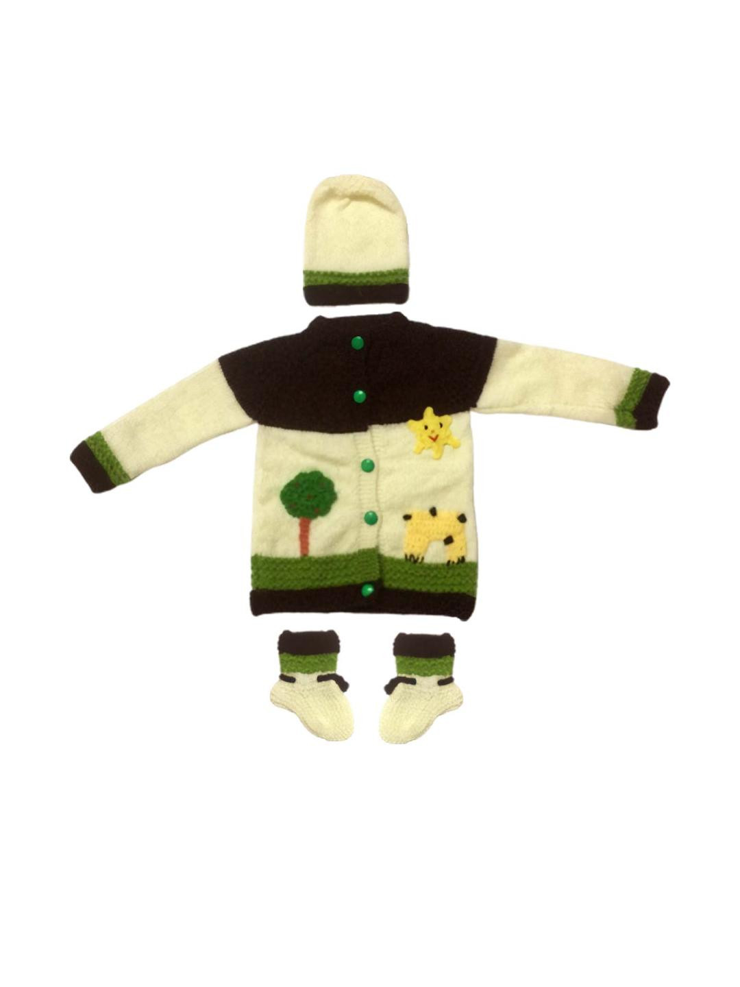 Cute Collection Kids Striped Woollen Cardigan