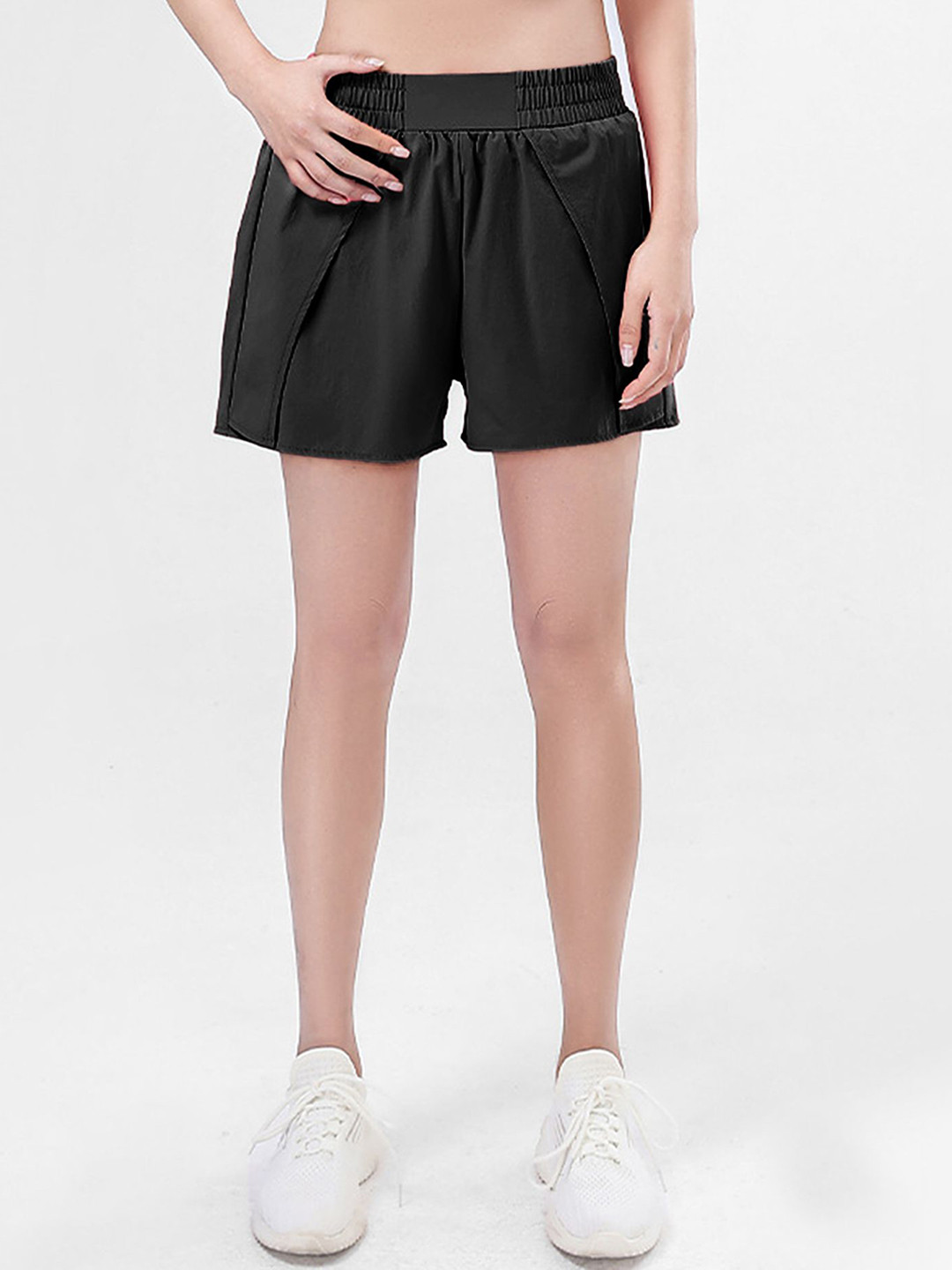 LULU & SKY Women High-Rise Layered Sport Shorts