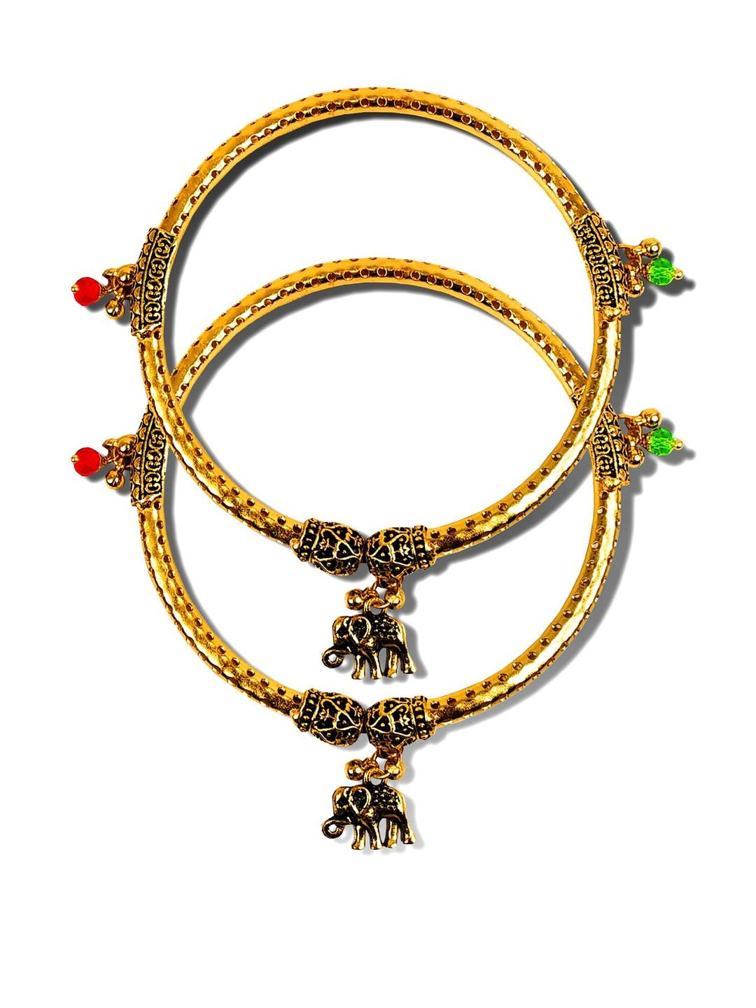 Set Of 2 Nug Ghungroo Leg Payal Anklets Foot Kada