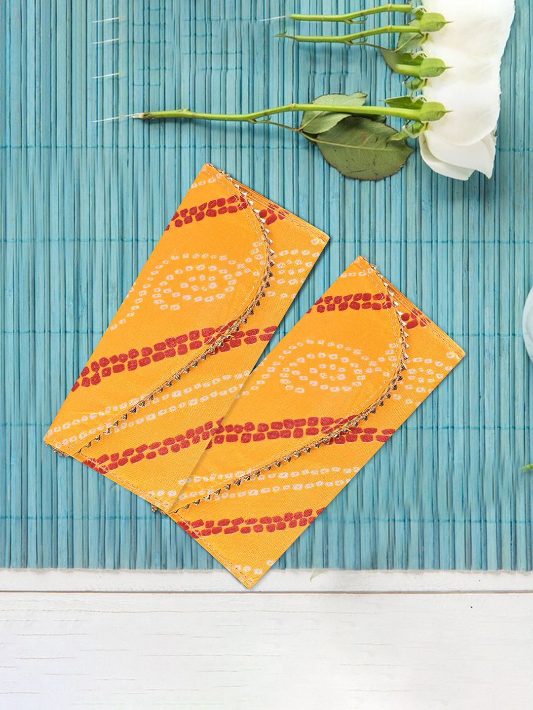 Kuber Industries Set Of 2 Printed Envelopes For Gifting Money With Button