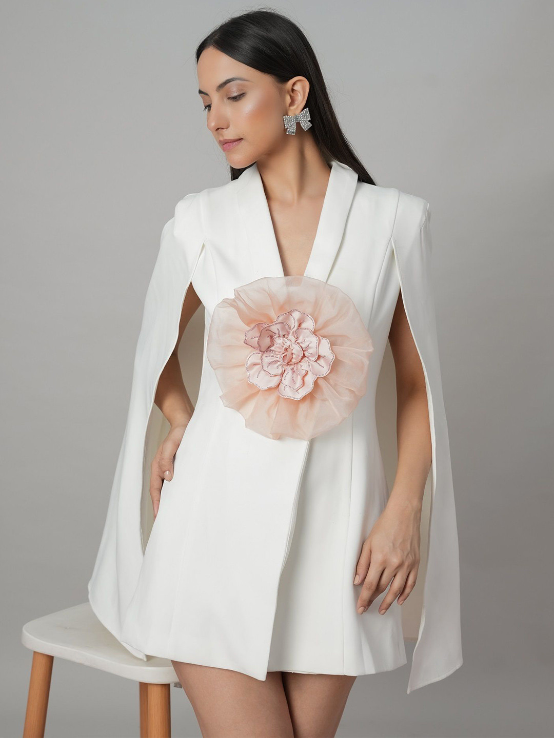 Heart Up My Sleeves Pink Blossom Floral Statement Brooch