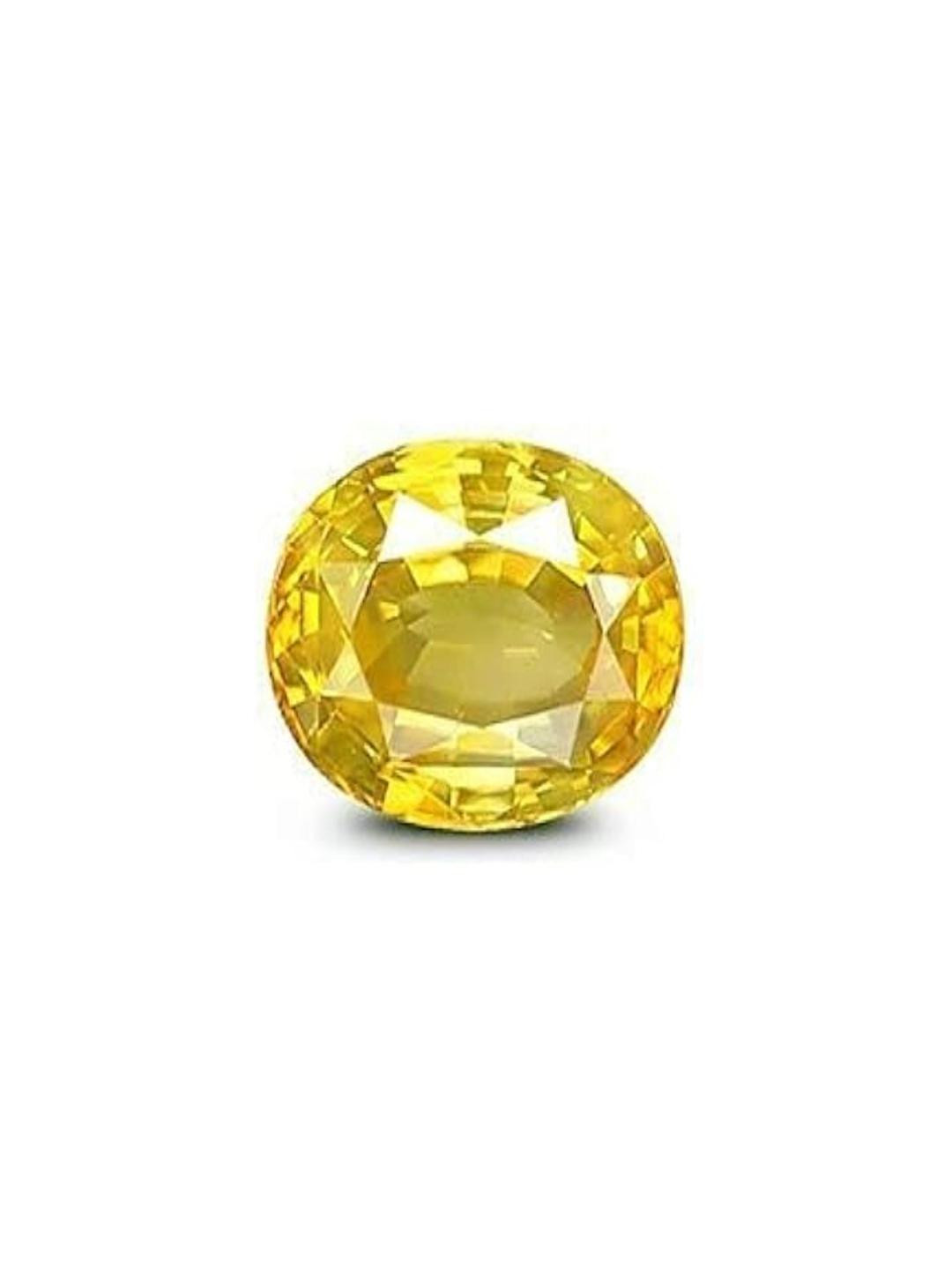 5.25 Ratti AAA++ Quality Yellow Sapphire Ceylon Mined Pukhraj Gemstone Certified Natural Gemstone