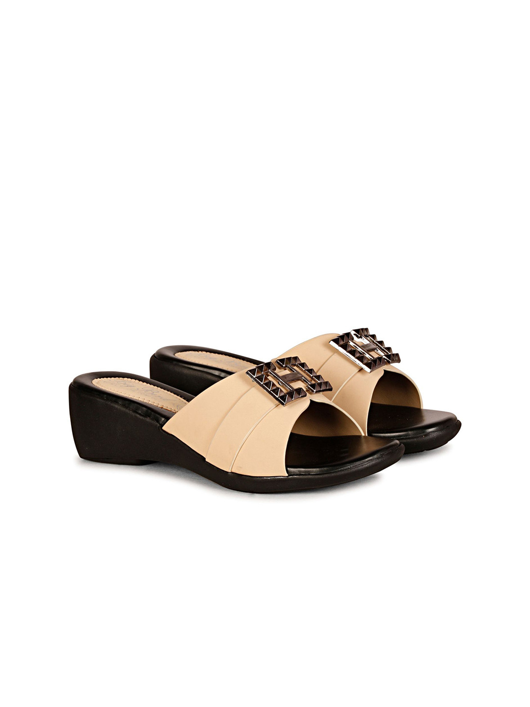 BIG BIRD FOOTWEAR Embellished PU Wedge Sandalswith Bows