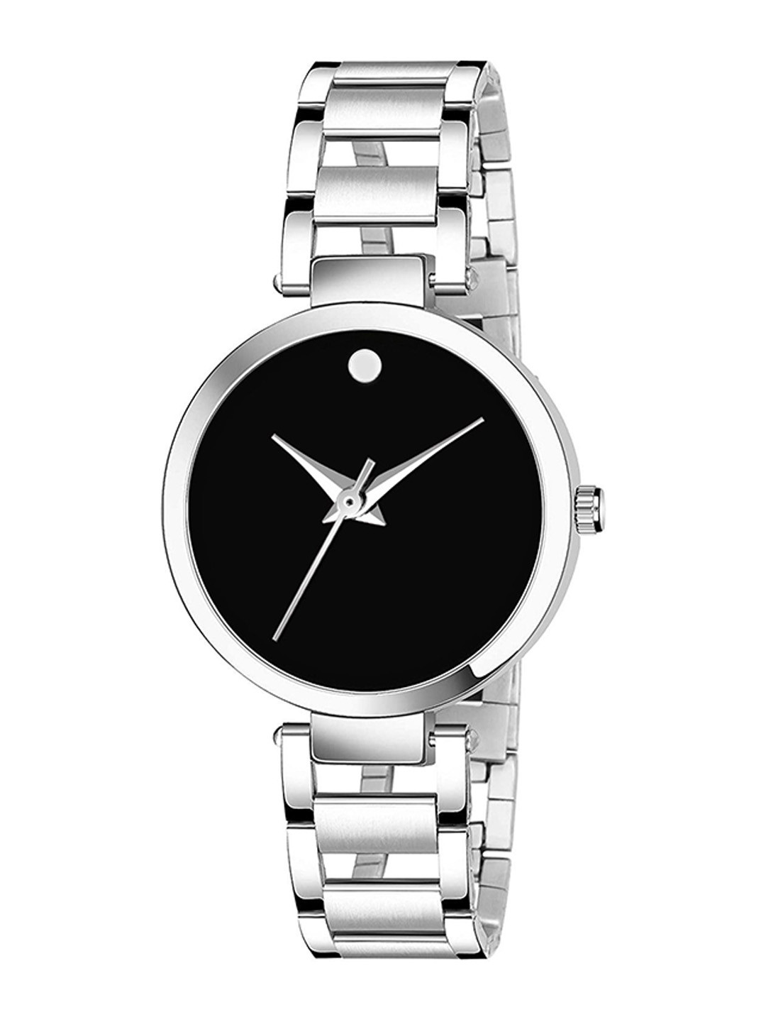 CSAMON Women Round Dial & Stainless Steel Straps Analogue Watch Titan BLK Mavado Dial