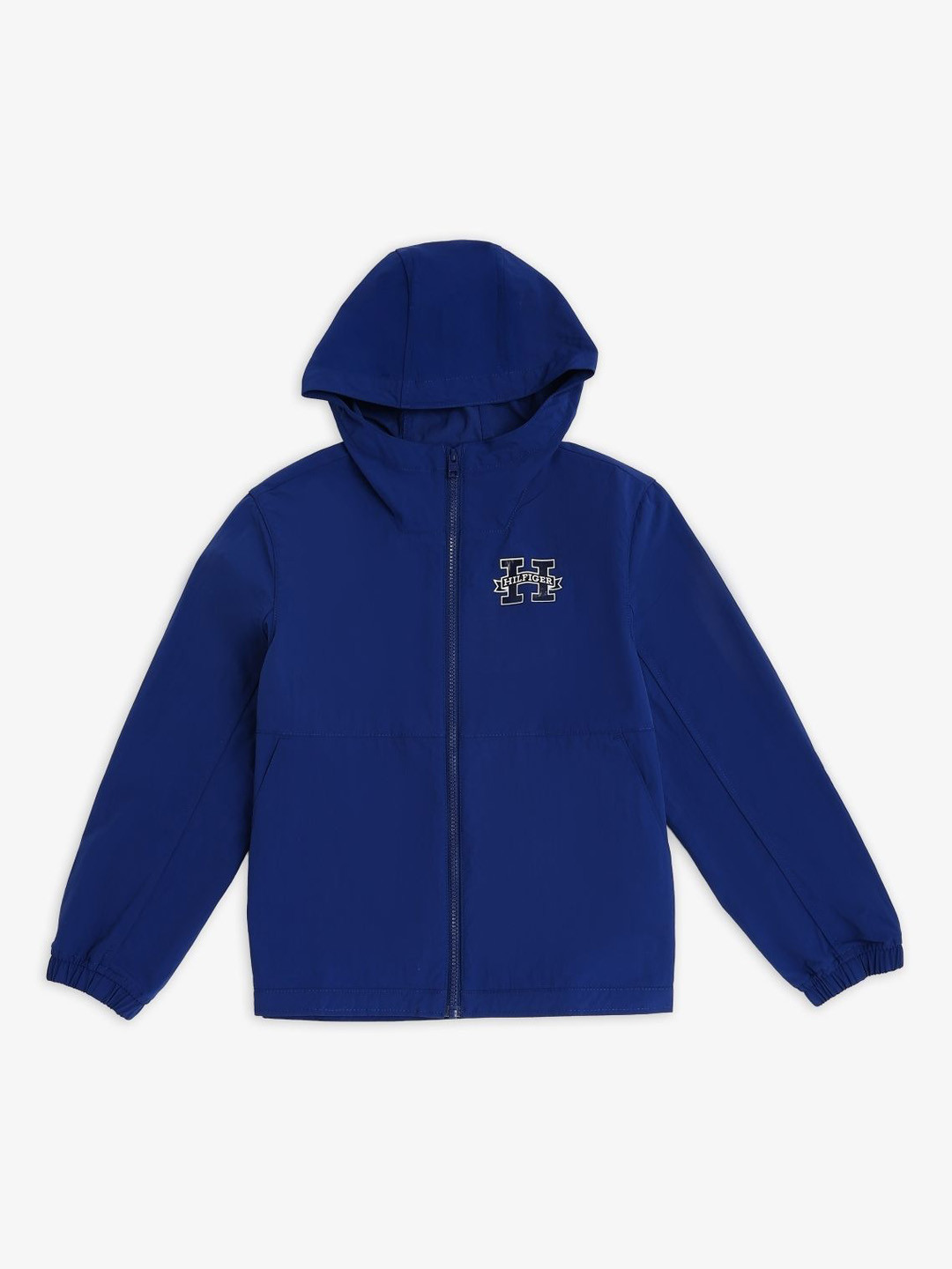 Tommy Hilfiger Boys Brand Logo Open Front Jacket