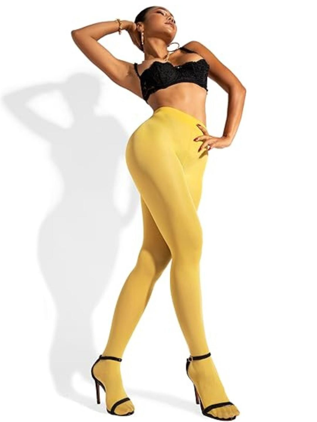 NESKA MODA Women Yellow Stockings