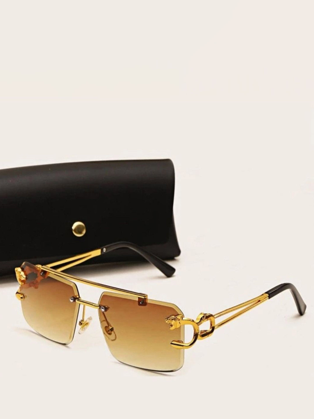 Eyedens Unisex UV Protected Lens Square Sunglasses G-BR_Hinge_Tgr_5823