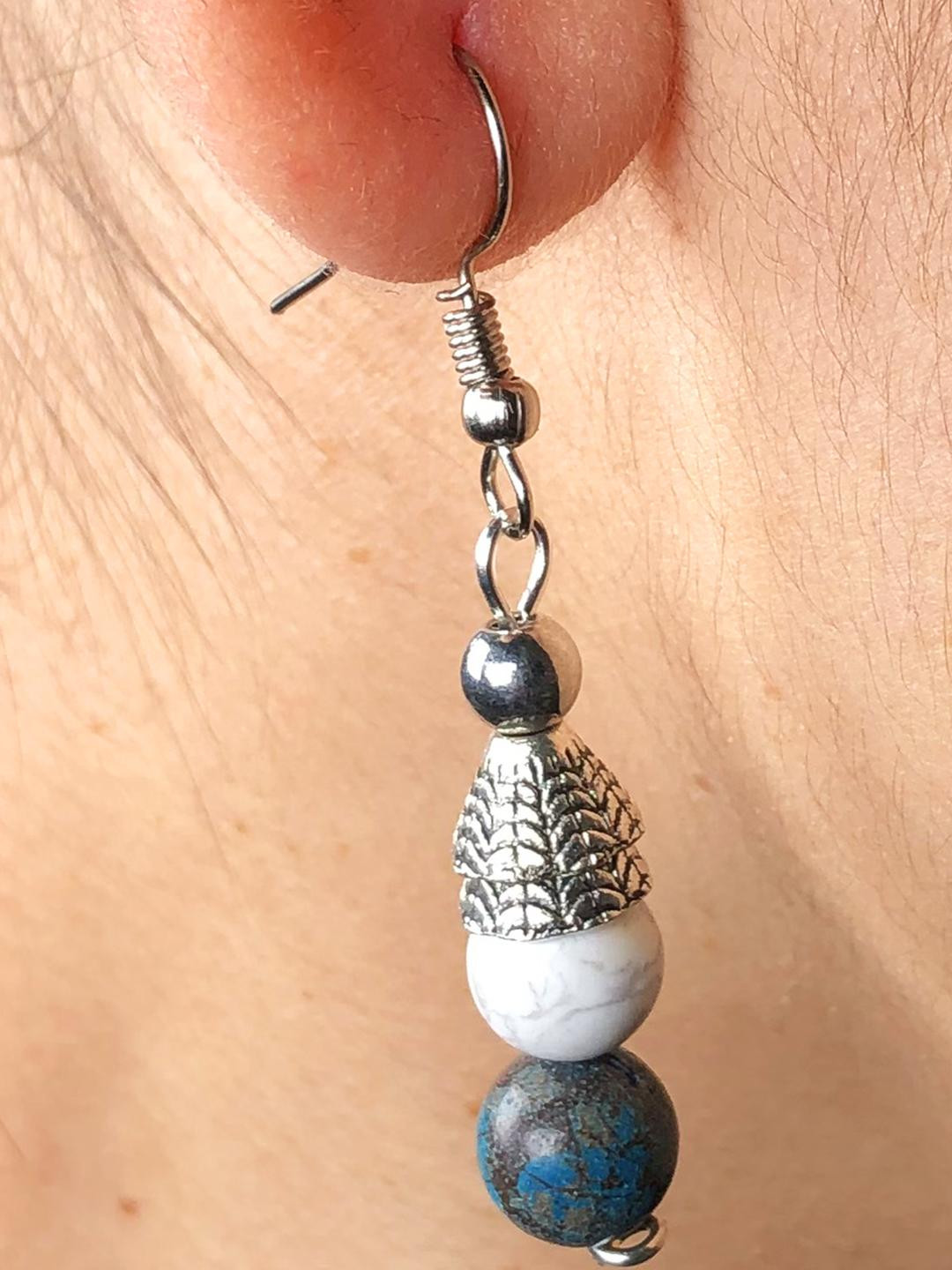 100 % Natural Gemstone Howlite Chrysocolla E