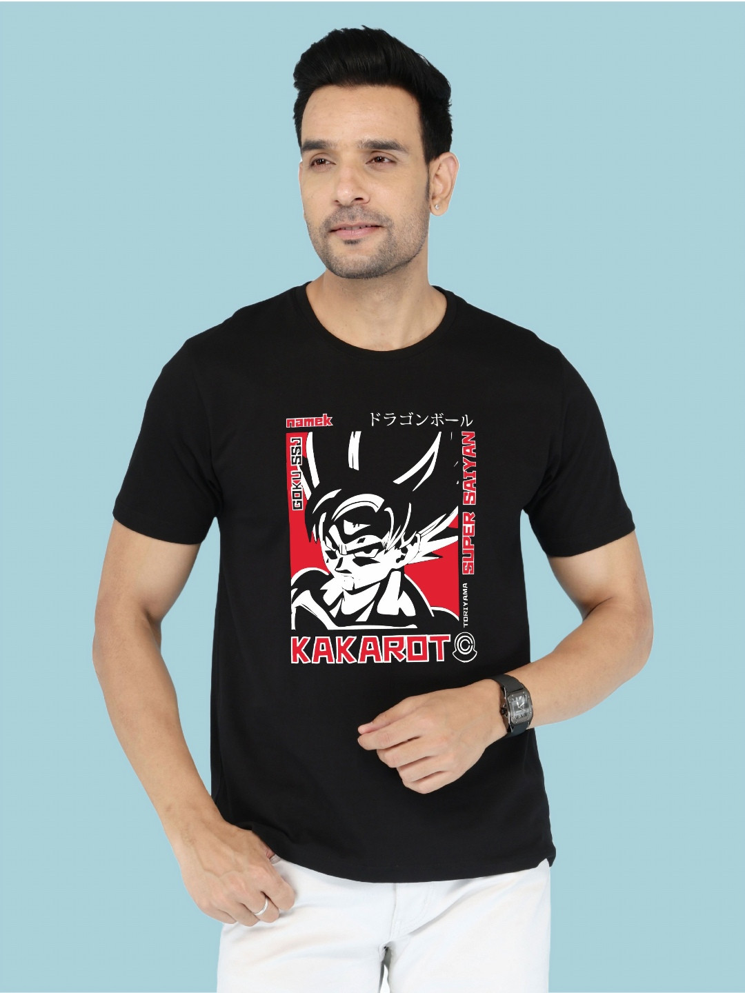 NOBLE HUSTLE Graphic Round Neck Short Sleeves Printed T-shirt