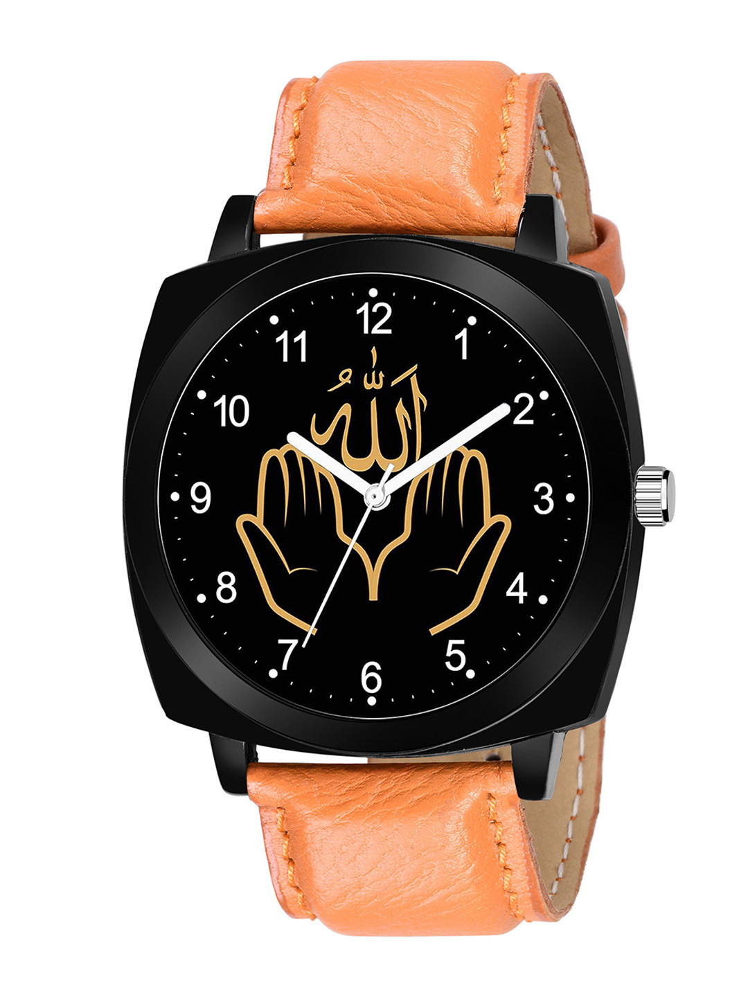 CSAMON Men Rectangular Dial & Regular Straps Analogue Watch Curren8 Islamic NUM03 CD