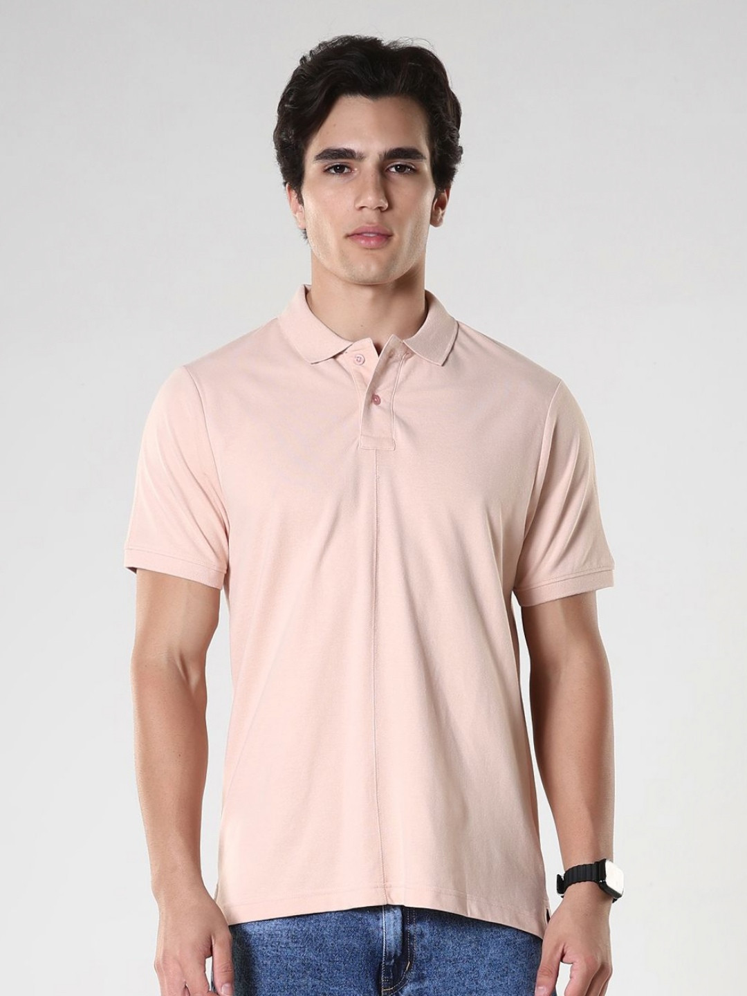 Espanshe Basic Polo Odessa Polo Collar Relaxed Fit T-Shirt