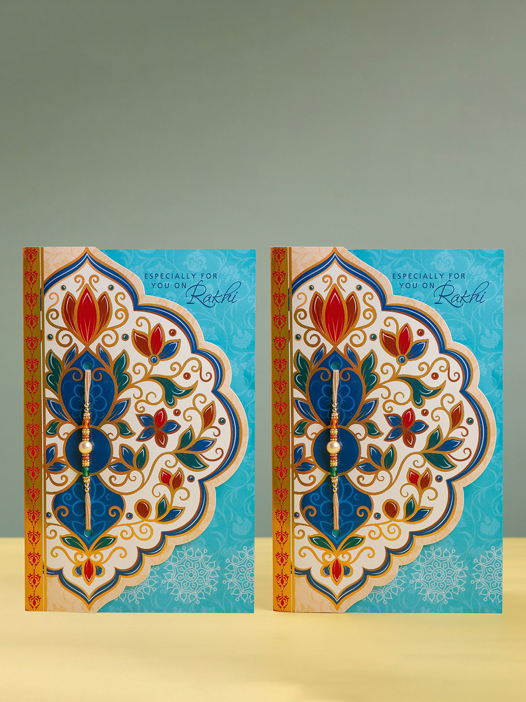 Archies Set Of 2 Specially For You Rakhi & Greeting Card With Roli Chawal