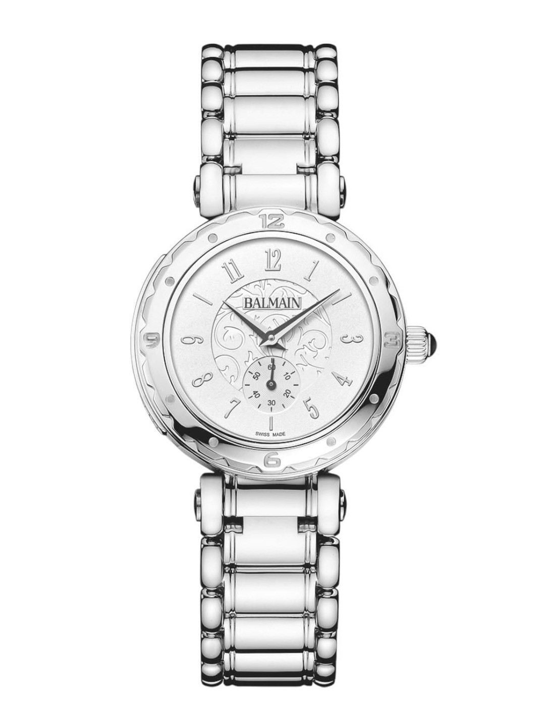 Balmain Women Embellished Dial & Stainless Steel Bracelet Style Straps Analogue Watch B45513314