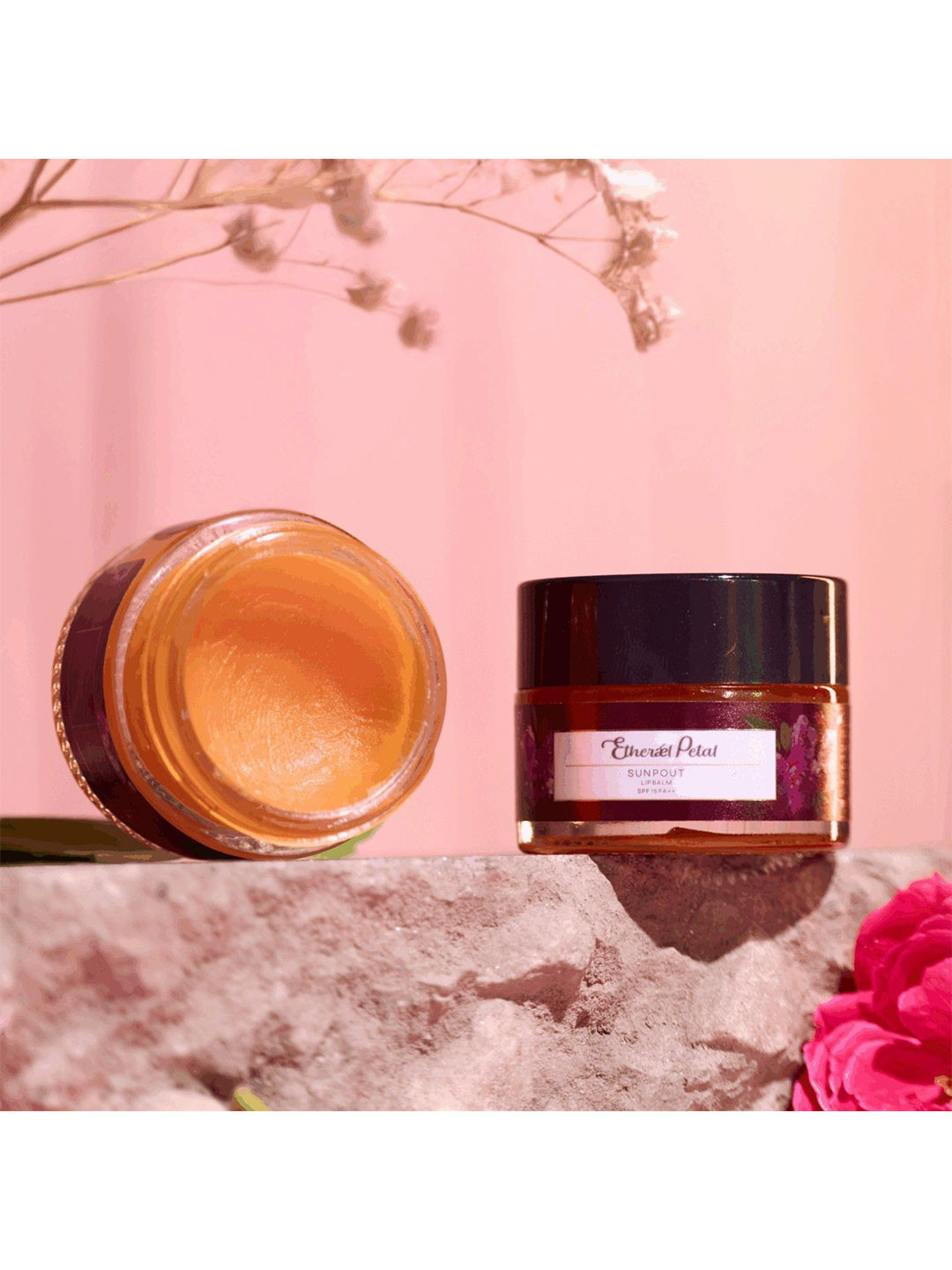 Ethereal Petal Sun Pout Lip Balm With SPF 15- 15 ml