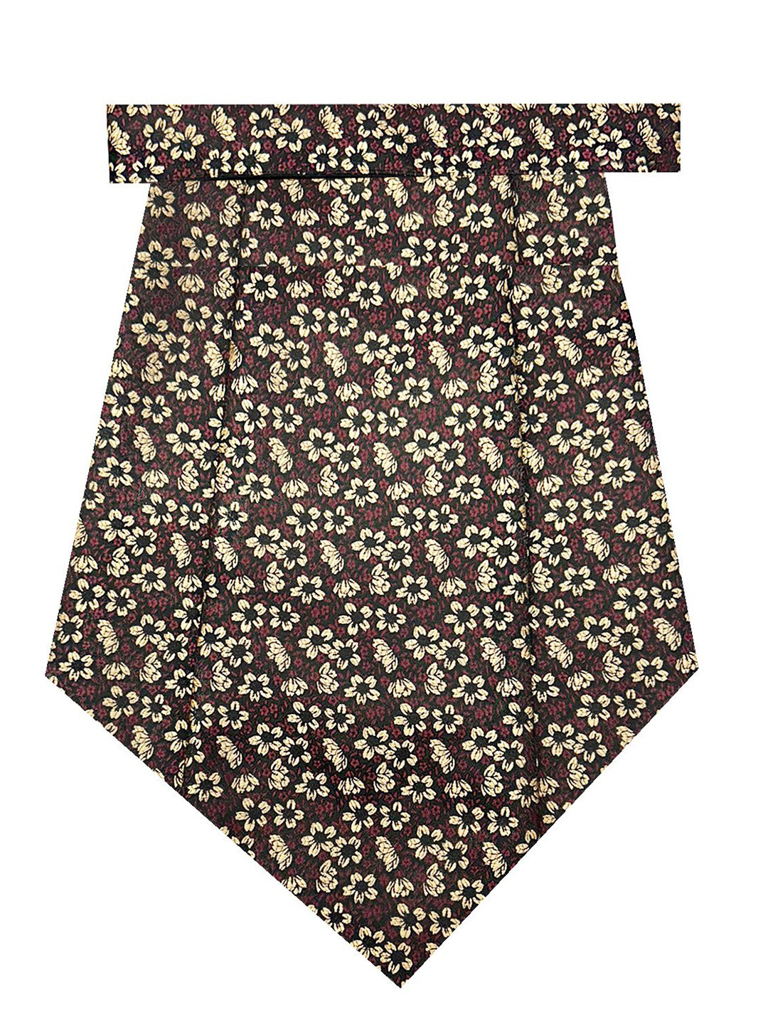 Leonardi Men's Vintage Floral Print Microfiber Cravat