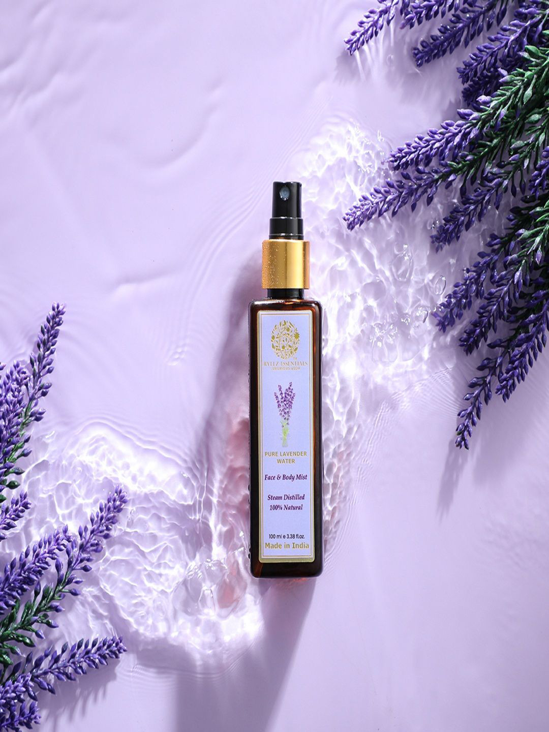 RYLLZ ESSENTIALS Pure Lavender Water Face Mist & Toner- 100 ml