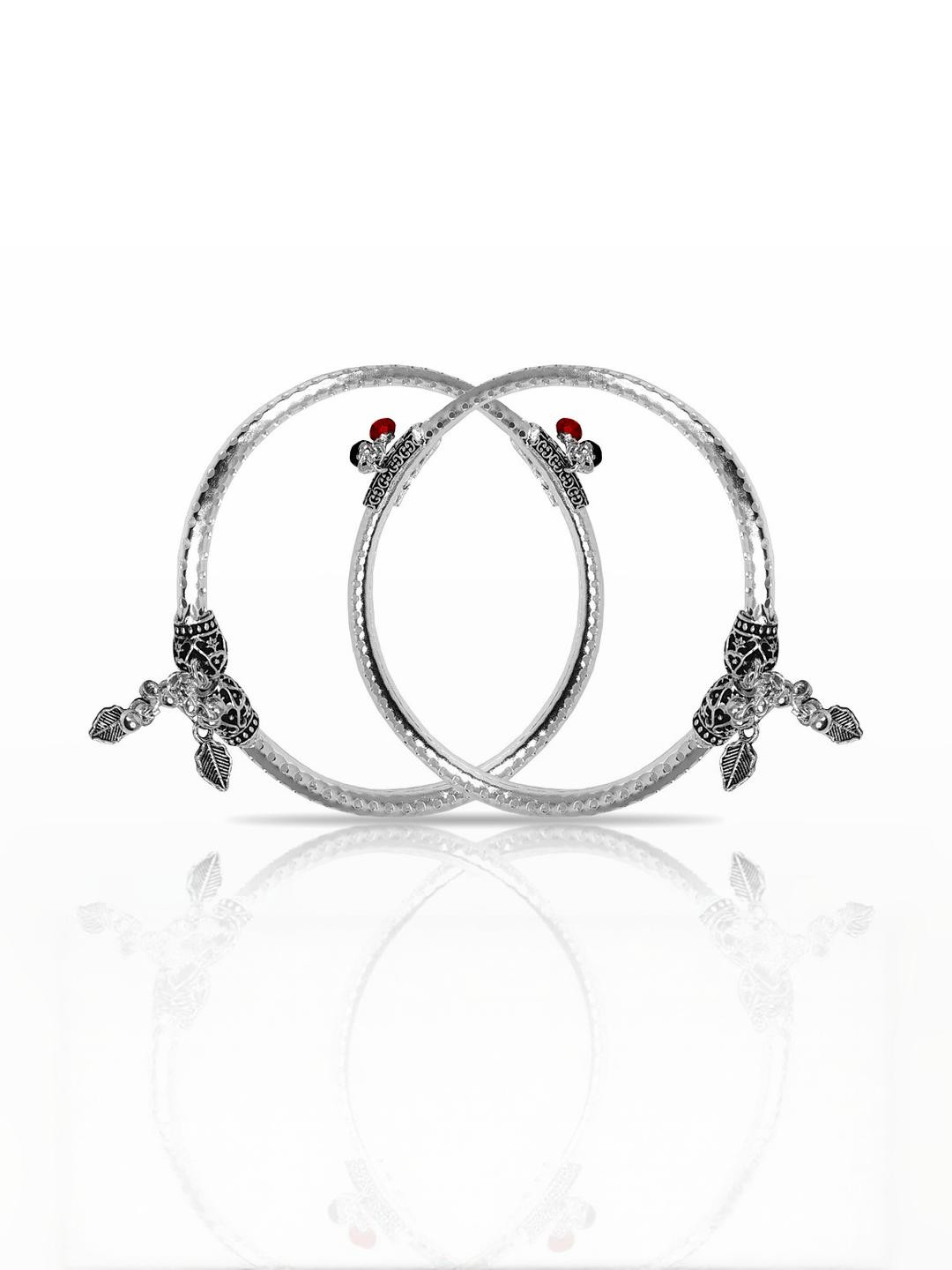 Set Of 2 Nug Ghungroo Leg Payal Foot Kada Anklets