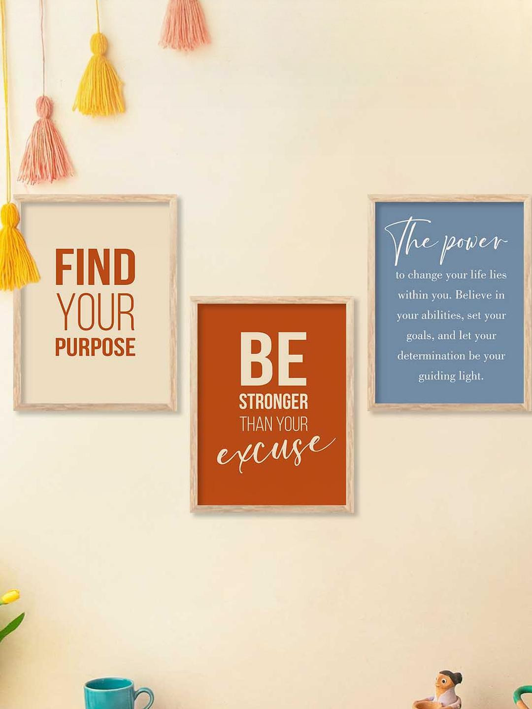 Motivational Wall Art  With Frame Home Decor Wall Painting For Living Room Office Bedroom