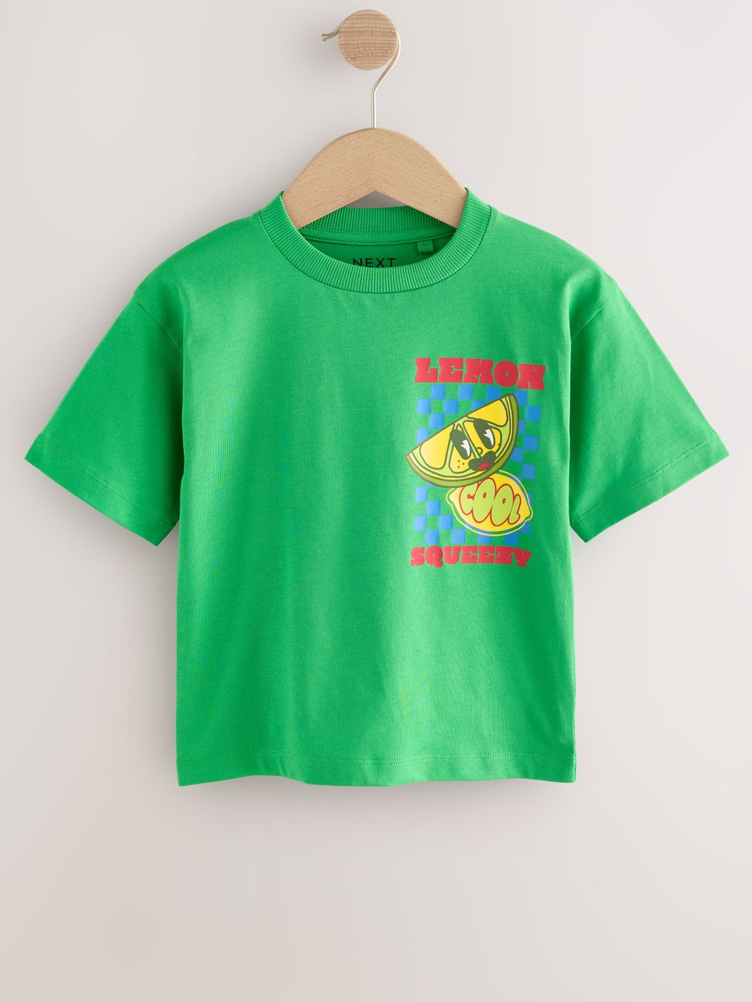 NEXT Boys Graphic Printed Drop-Shoulder Sleeves Pure Cotton T-Shirt