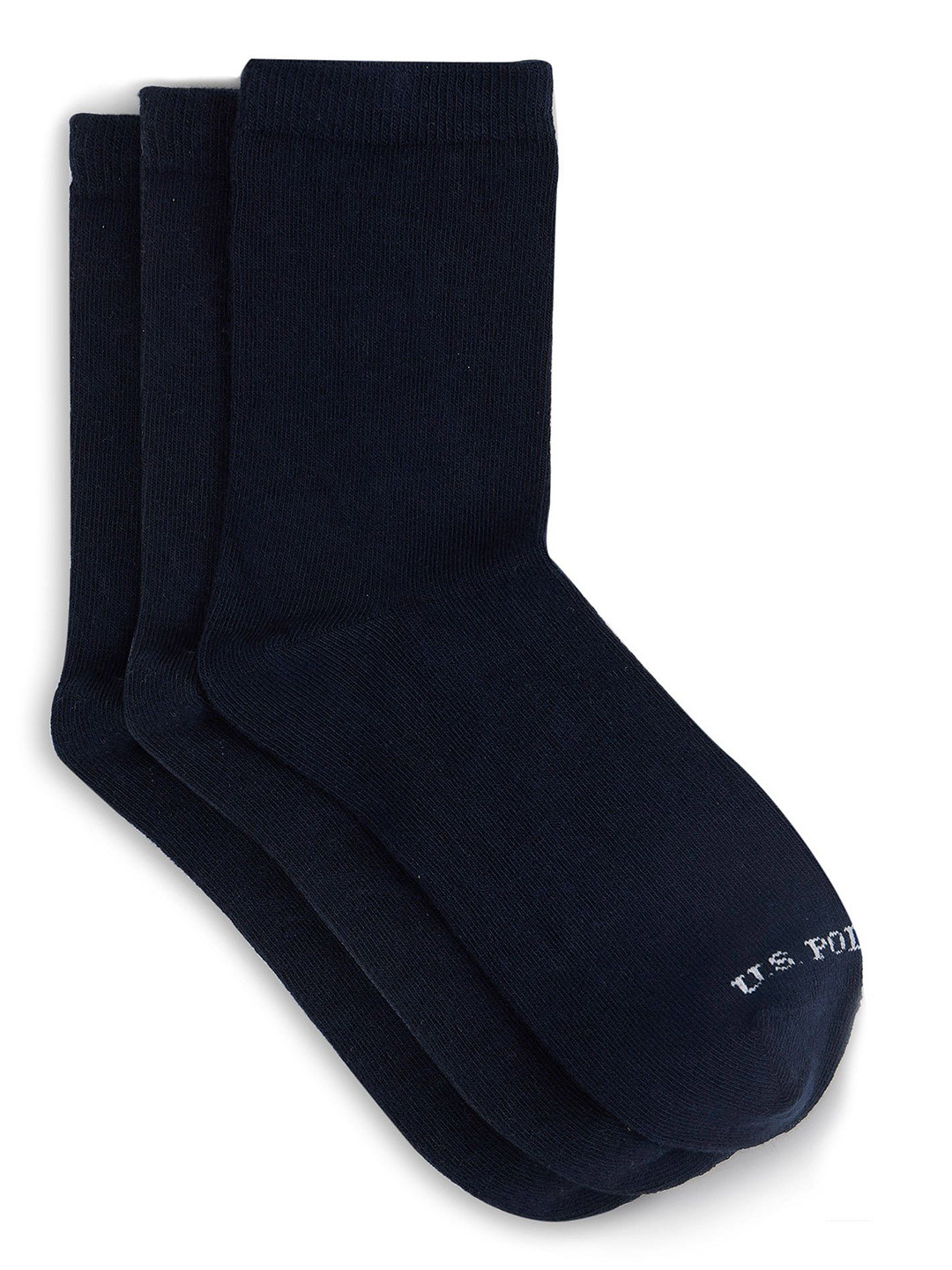 U.S. Polo Assn. Kids Pack Of 3 Mid Calf-Length Socks