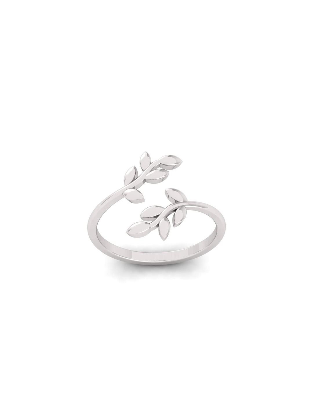 Love Collection Silver Adjustable Ring For Women And Girls