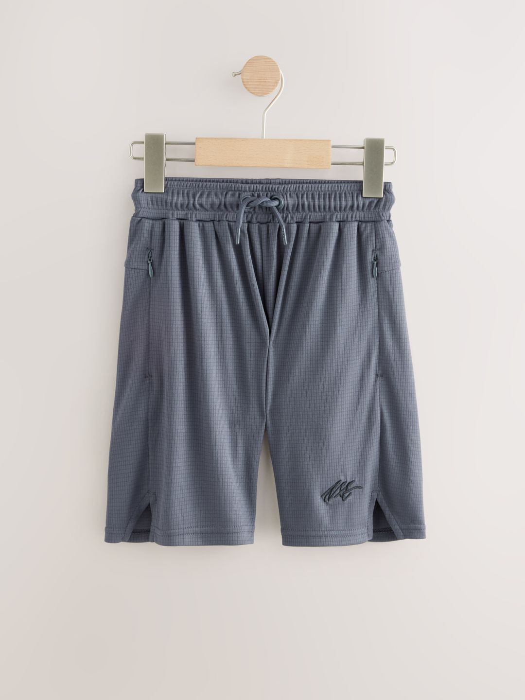 NEXT Boys Checked Mid-Rise Sports Shorts
