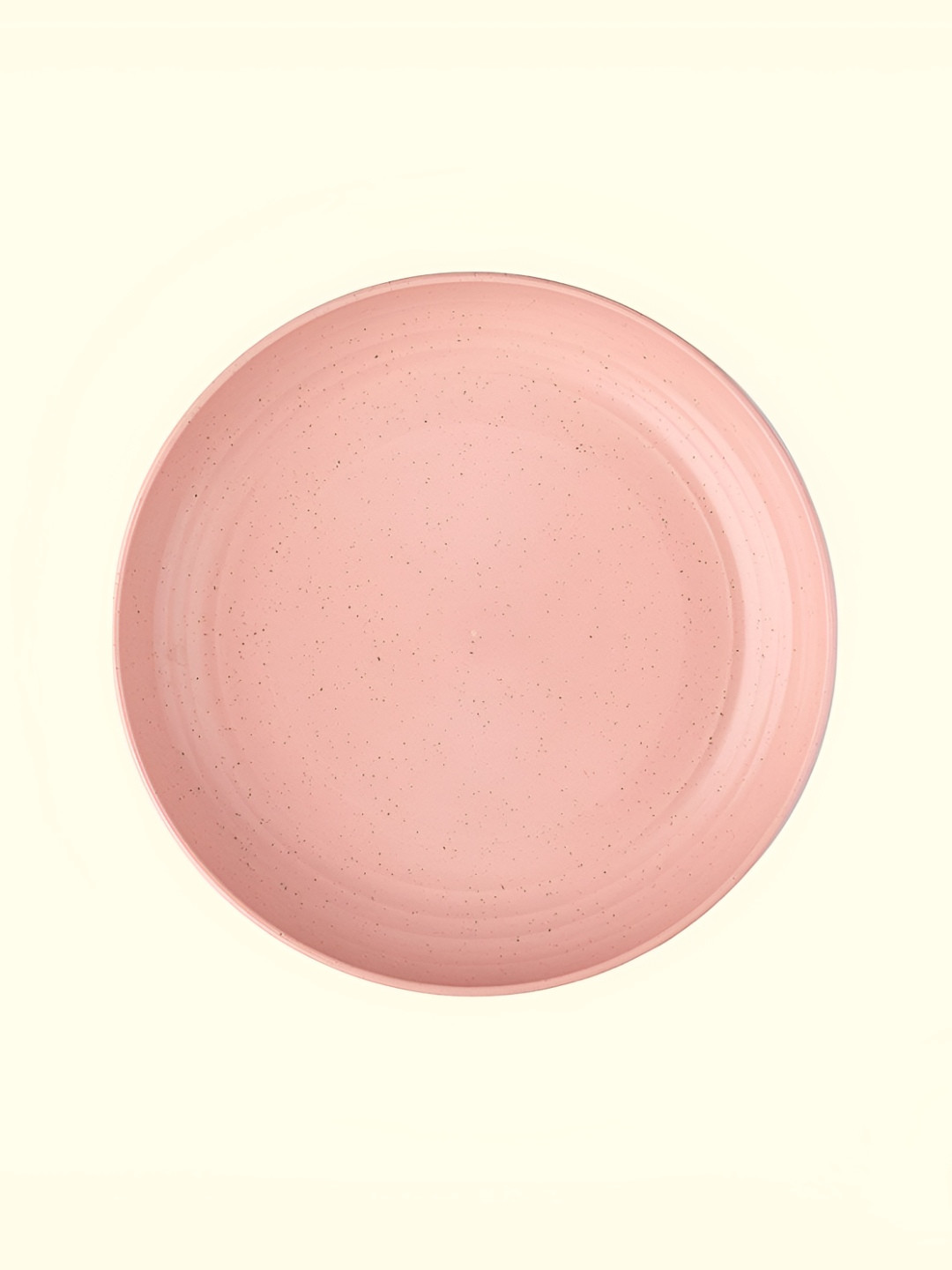 IRIDA NATURALS Pink Wheat Straw Bamboo Fibre Dinner Plate