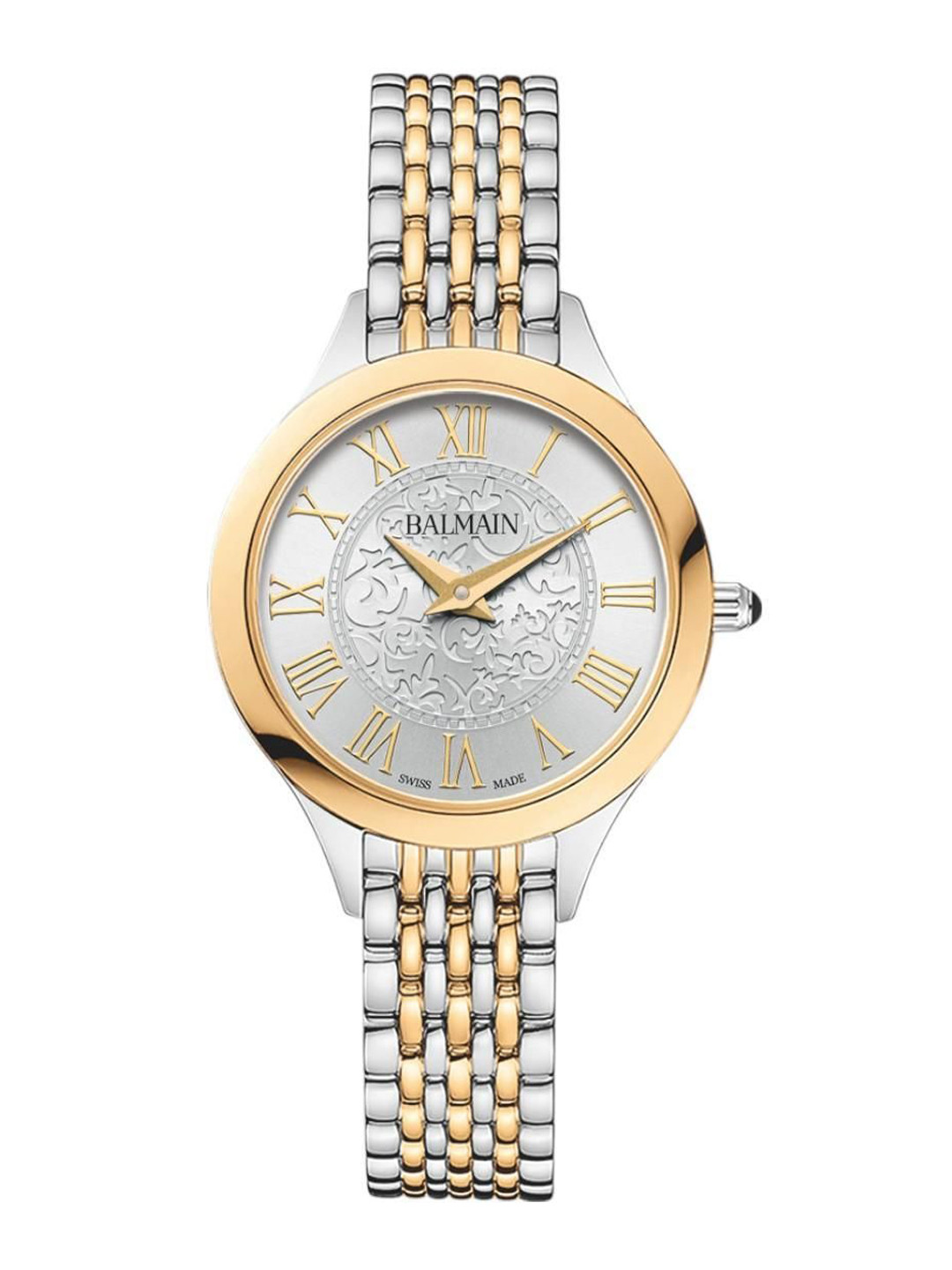 Balmain Women Embellished Dial & Stainless Steel Bracelet Style Straps Watch B39123912