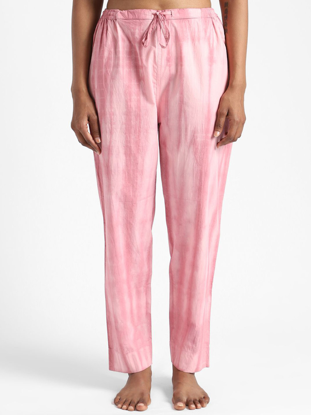 livbio Women Tie & Dye Organic Cotton Slim-Fit Lounge Pant