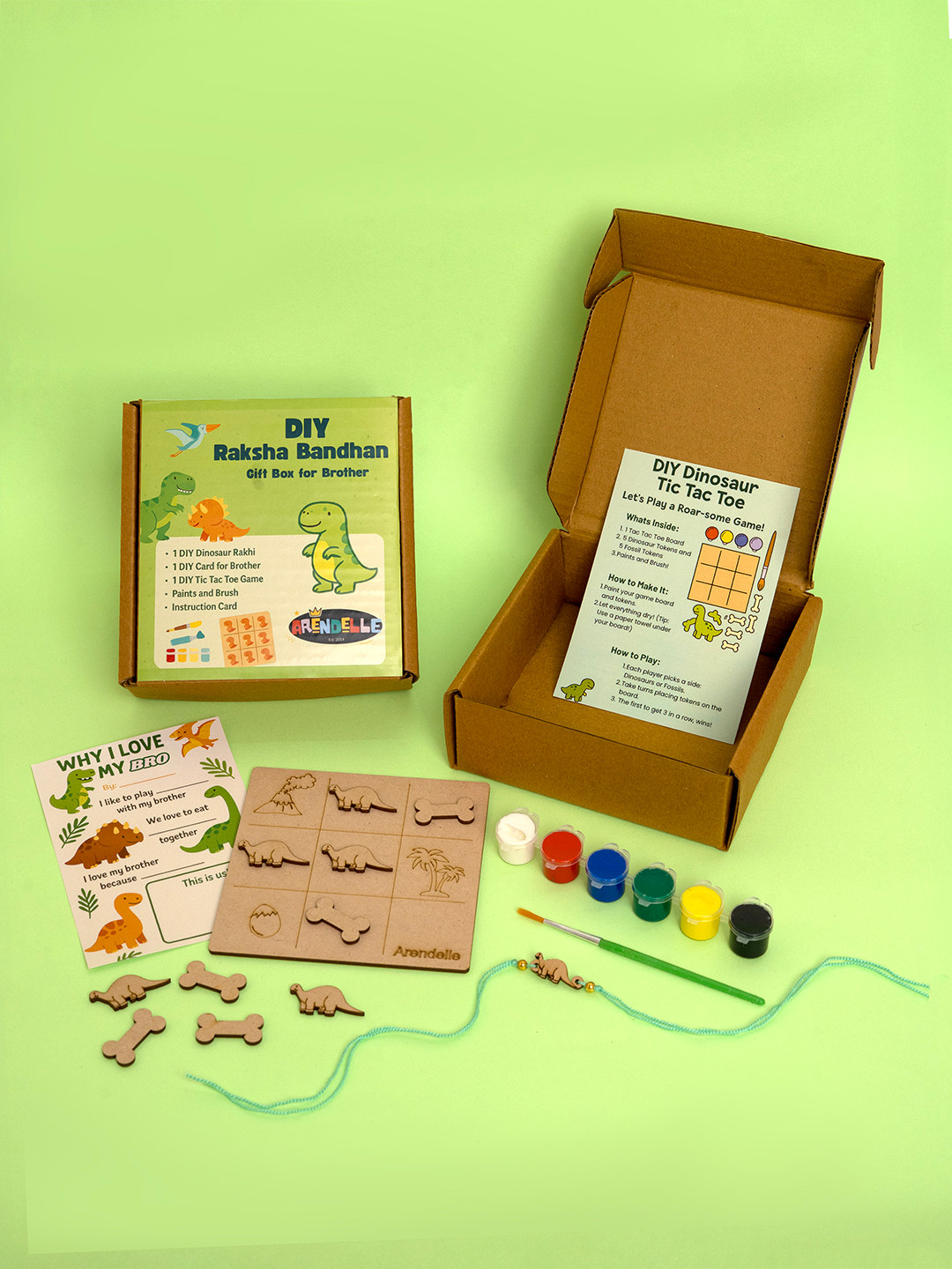 Arendelle DIY Raksha Bandhan Gift Box  Dinosaur Edition