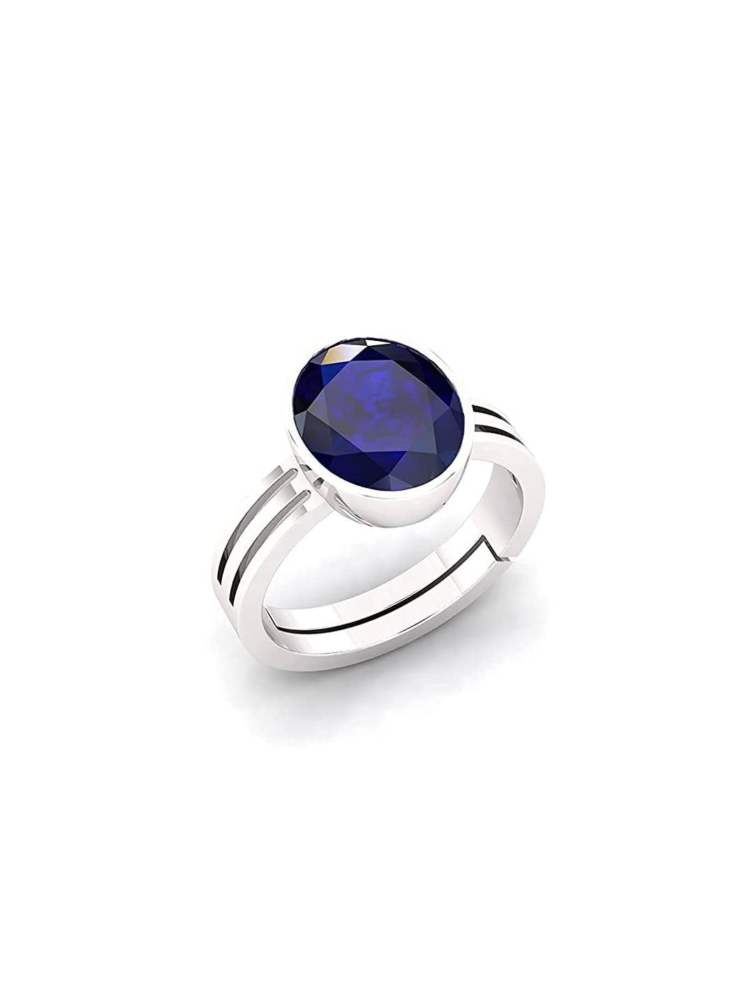9.25 Ratti Blue Sapphire Gemstone Original Certified Natural Neelam Stone AA++ Ceylon Gemstone