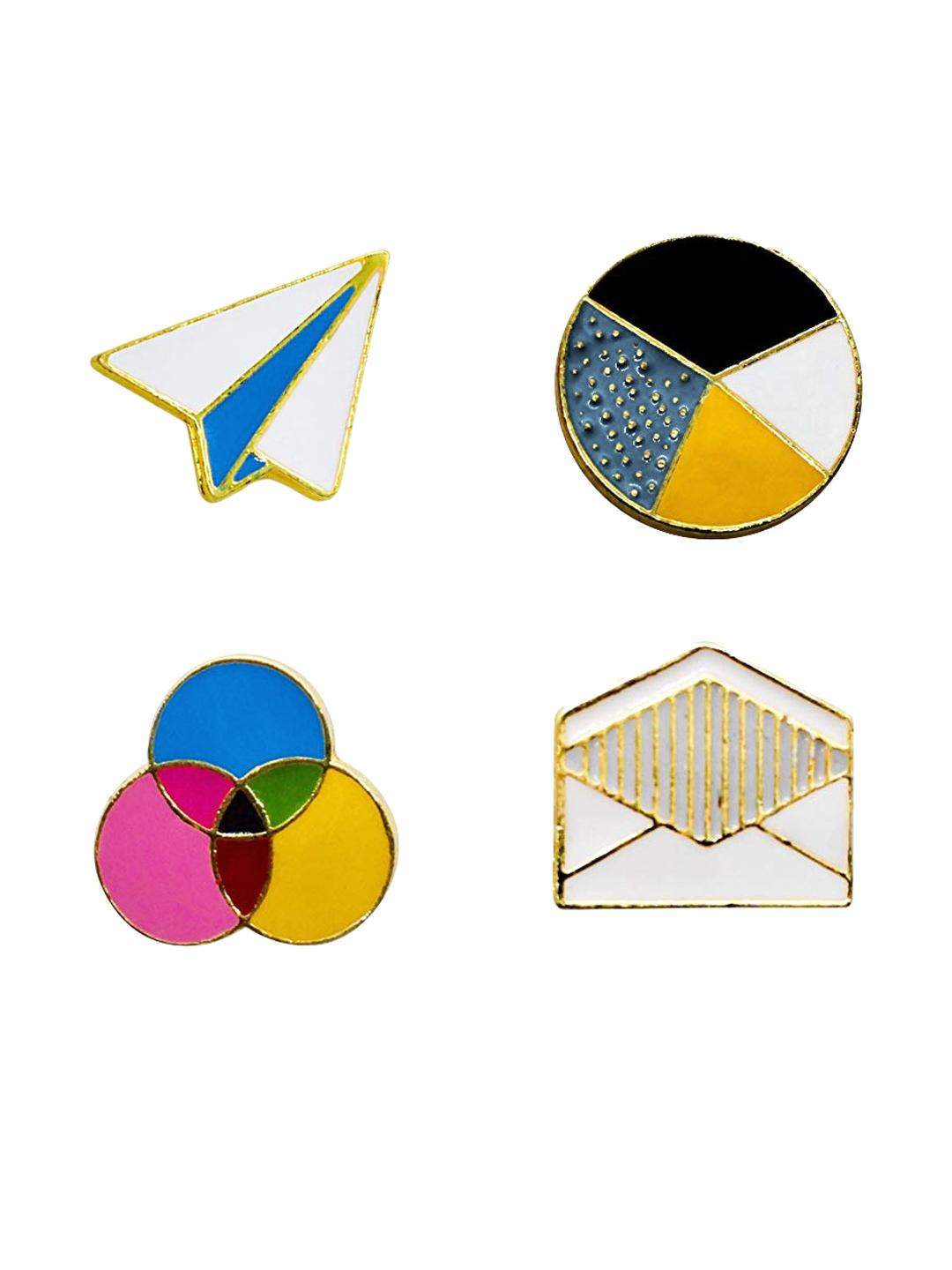 FURE Multicoloured Plated Alloy Lapel Pin Brooch