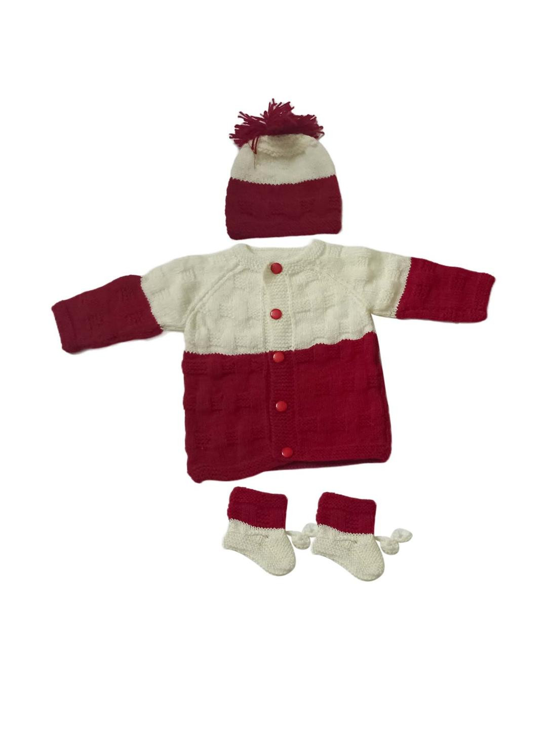 Cute Collection Kids Colourblocked Woollen Cardigan