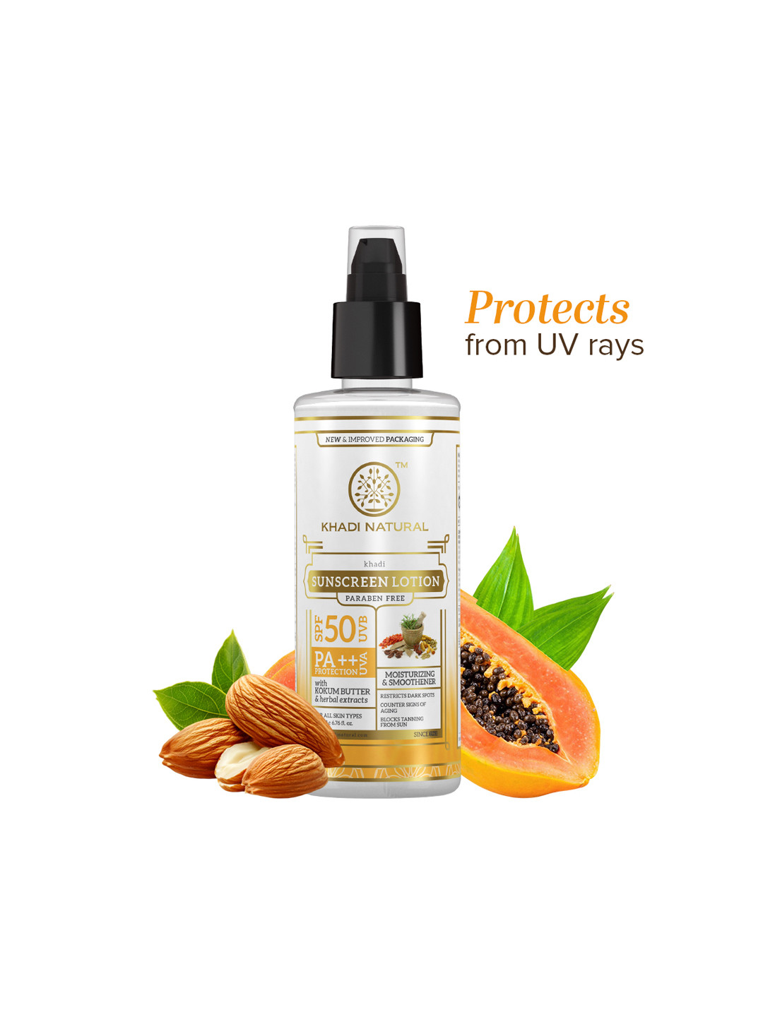 Khadi Natural Sunscreen SPF 50 Protects UVA & UVB - 100ml