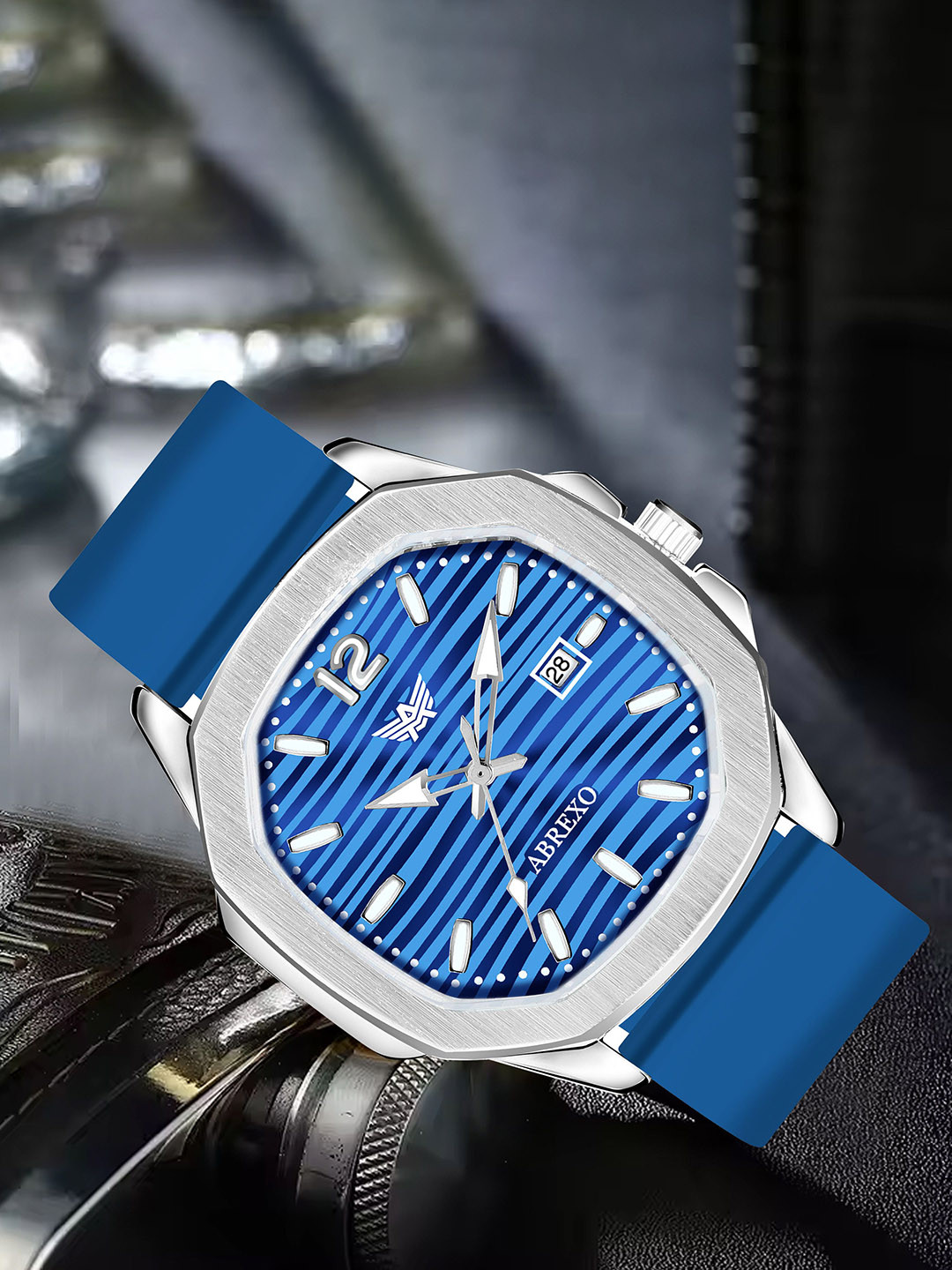 Abrexo Men Dial & Straps Sillicon Analogue Watch Abx6600