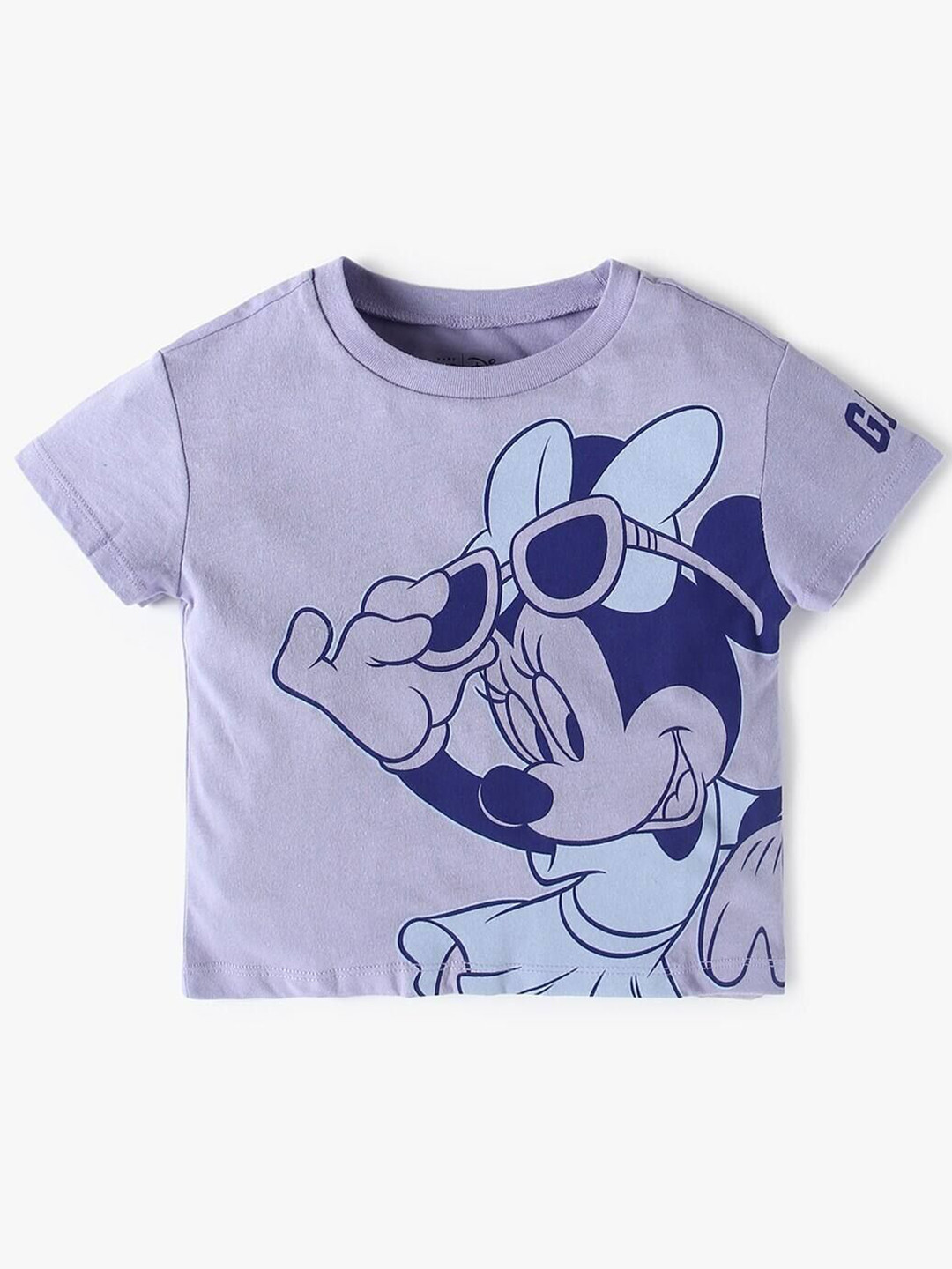 GAP Girls Minnie Mouse Printed Relaxed-Fit Pure Cotton T-Shirt