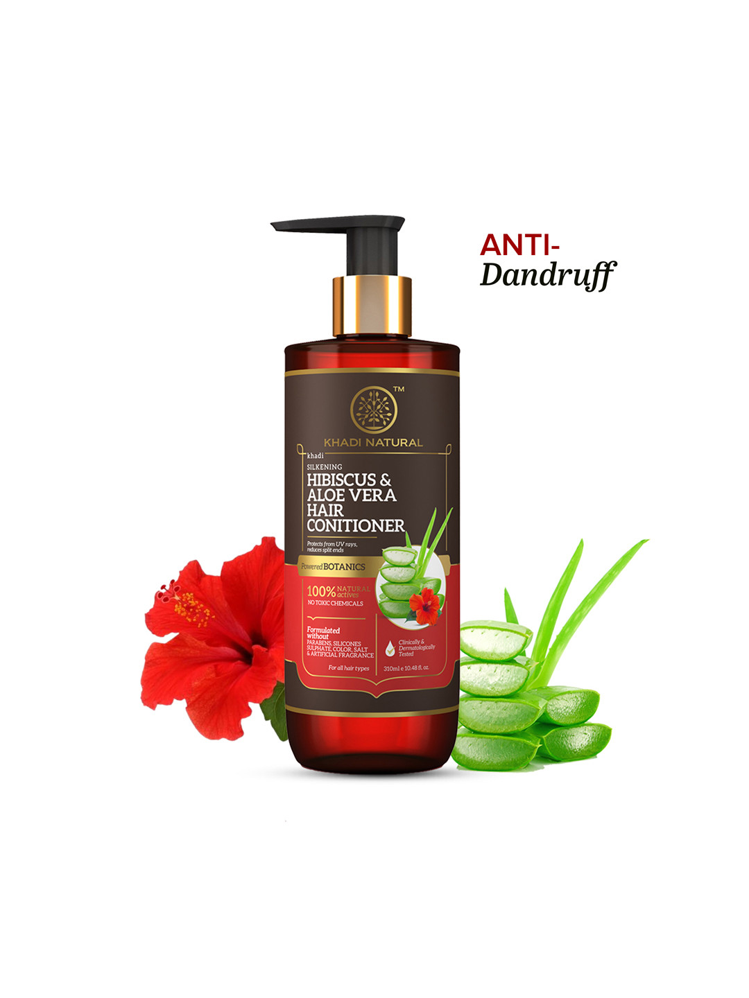 Khadi Natural Powered Botanics Hibiscus Aloe Shampoo - 310ml