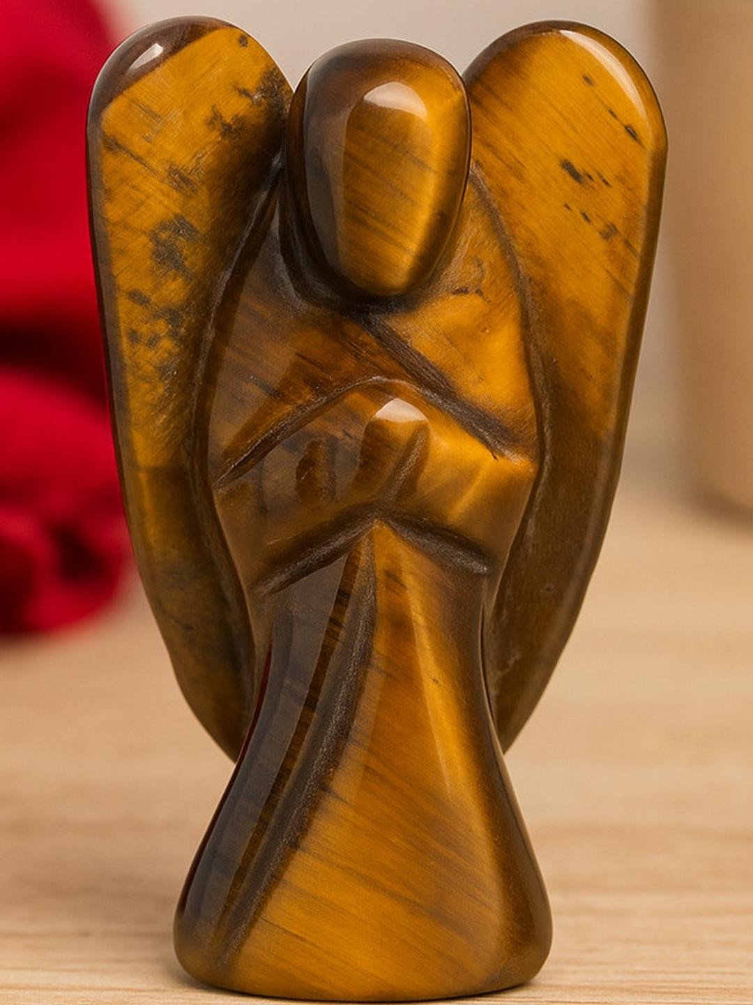 Zhupuk Brown Angel Figurine Showpiece