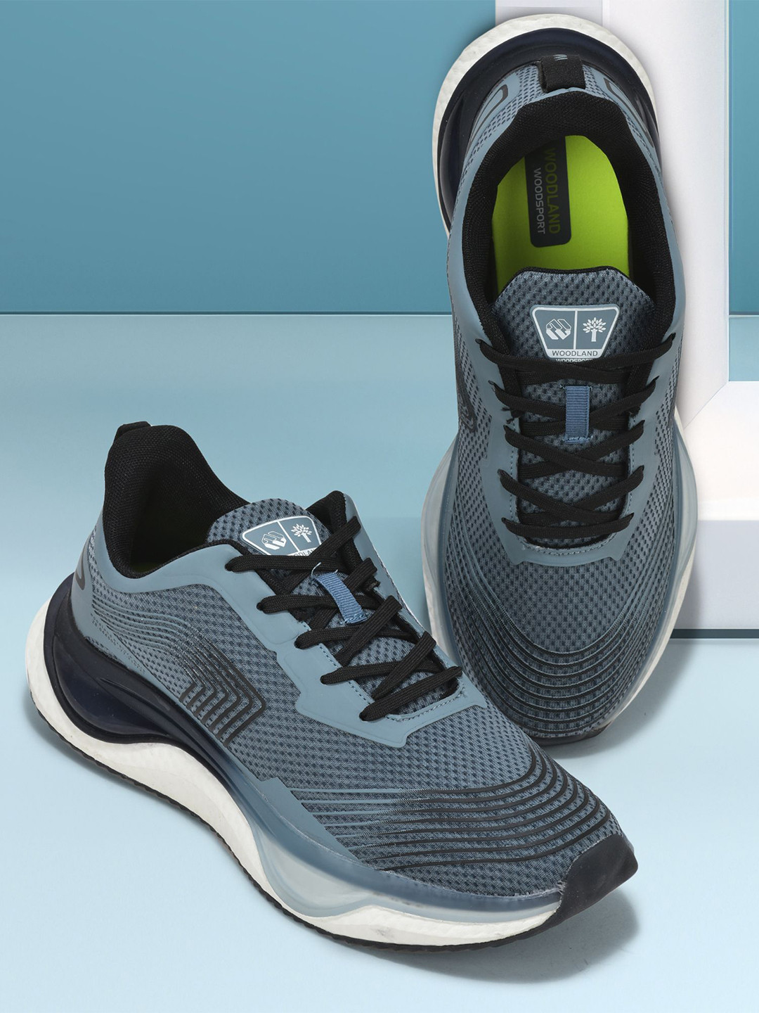 Woodland Men All-Rounder Walking Non-Marking Lace-Ups Mesh Shoes