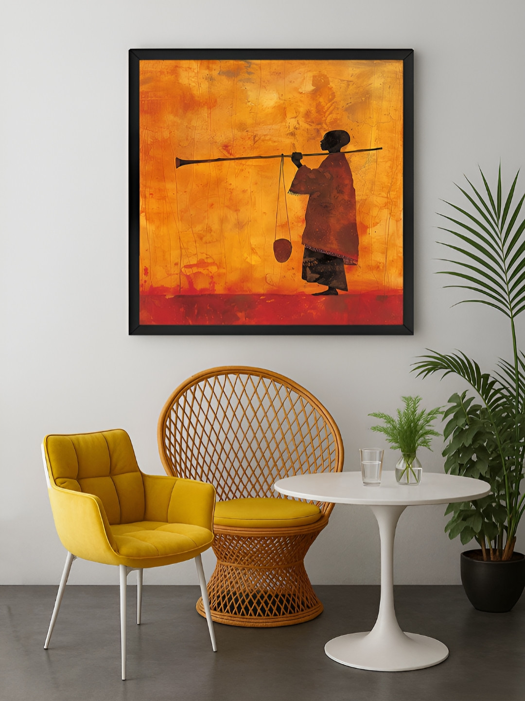 999Store Yellow & Red Nomad Canvas Wall Art