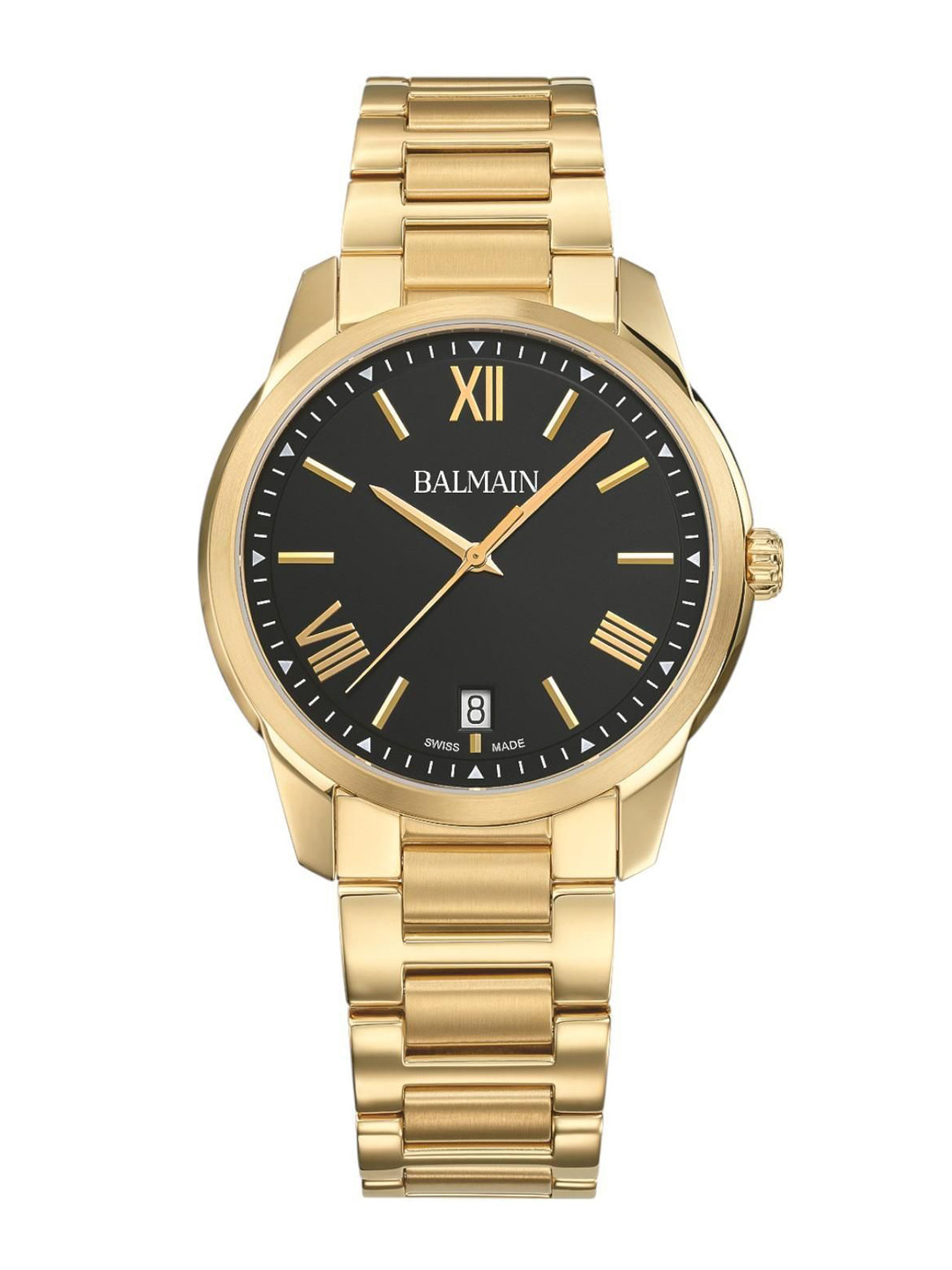 Balmain Men Dial & Stainless Steel Bracelet Style Straps Analogue Watch B14603362