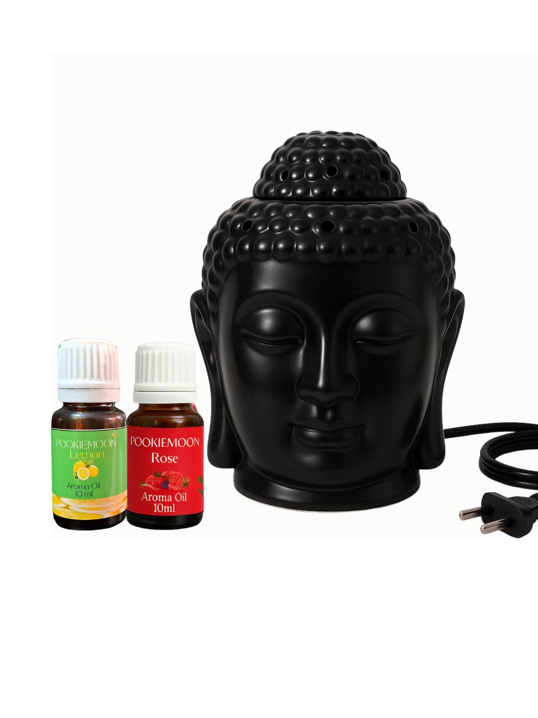 Pookiemoon Buddha Diffuser with Lemon and Rose Oils 10ml Each