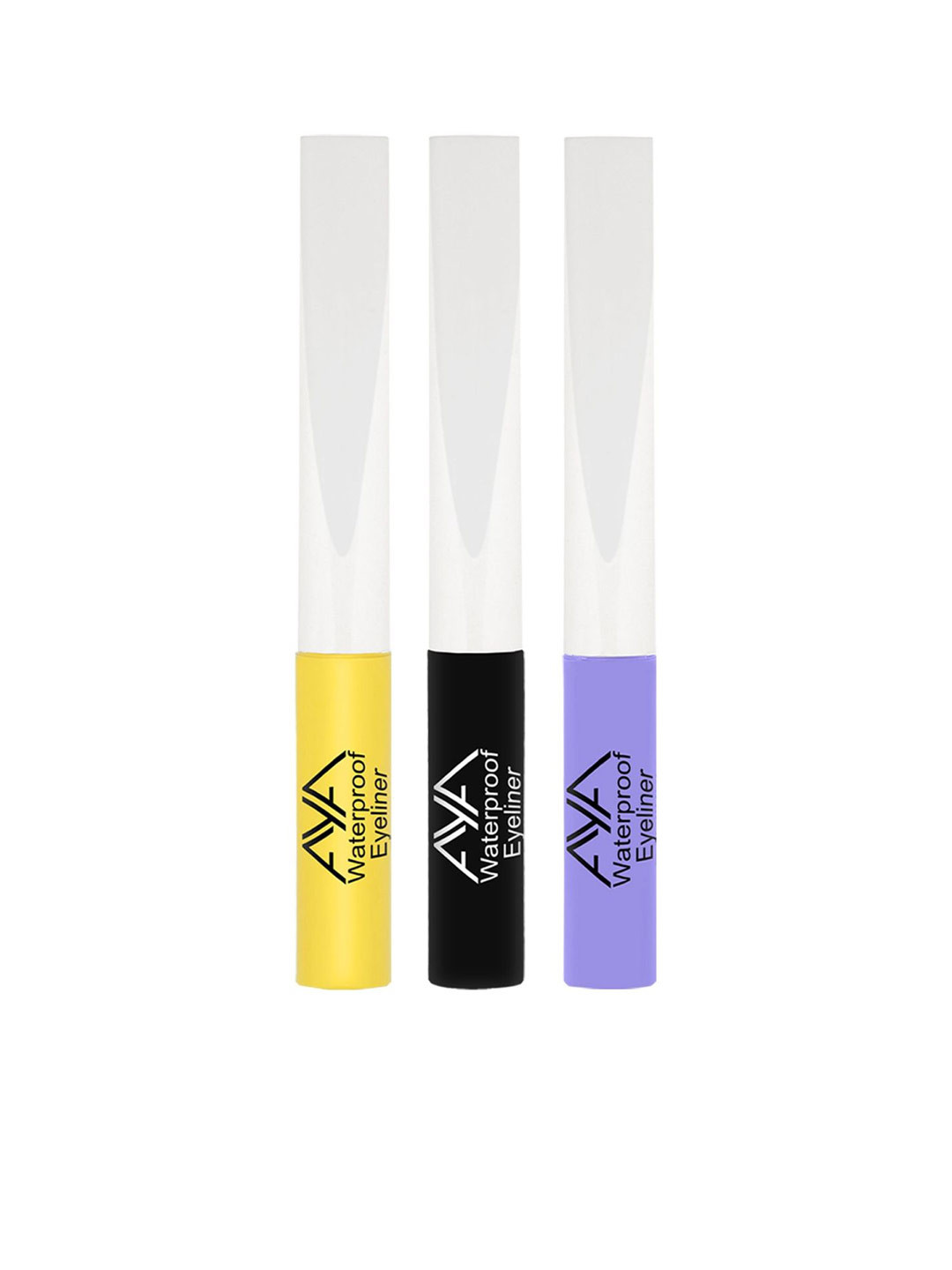 AYA Set Of 3 Long-Lasting Waterproof Liquid Eyeliner - 5ml Each
