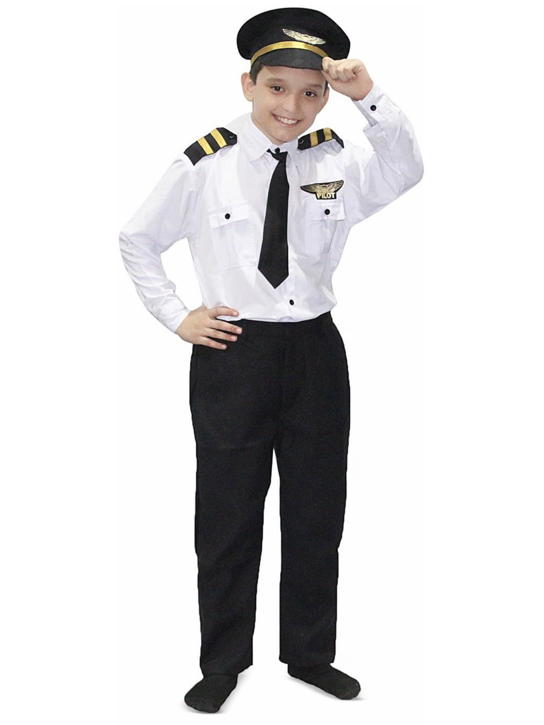 Kaku Fancy dresses Boys Our Community Helper Pilot Costume