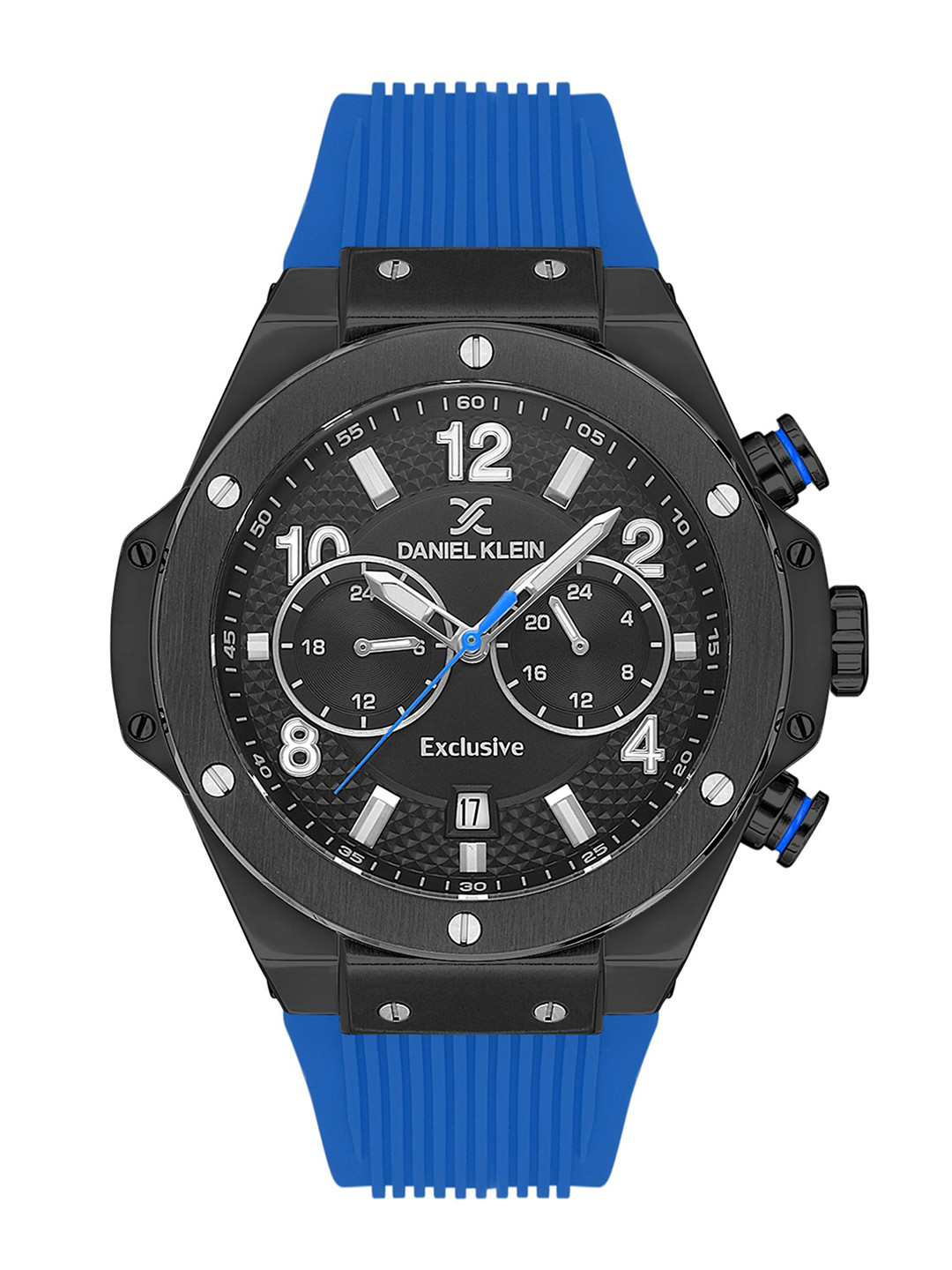 Daniel Klein Exclusive Men Textured Dial & Silicon Straps cWatch DKX.1.13615-5