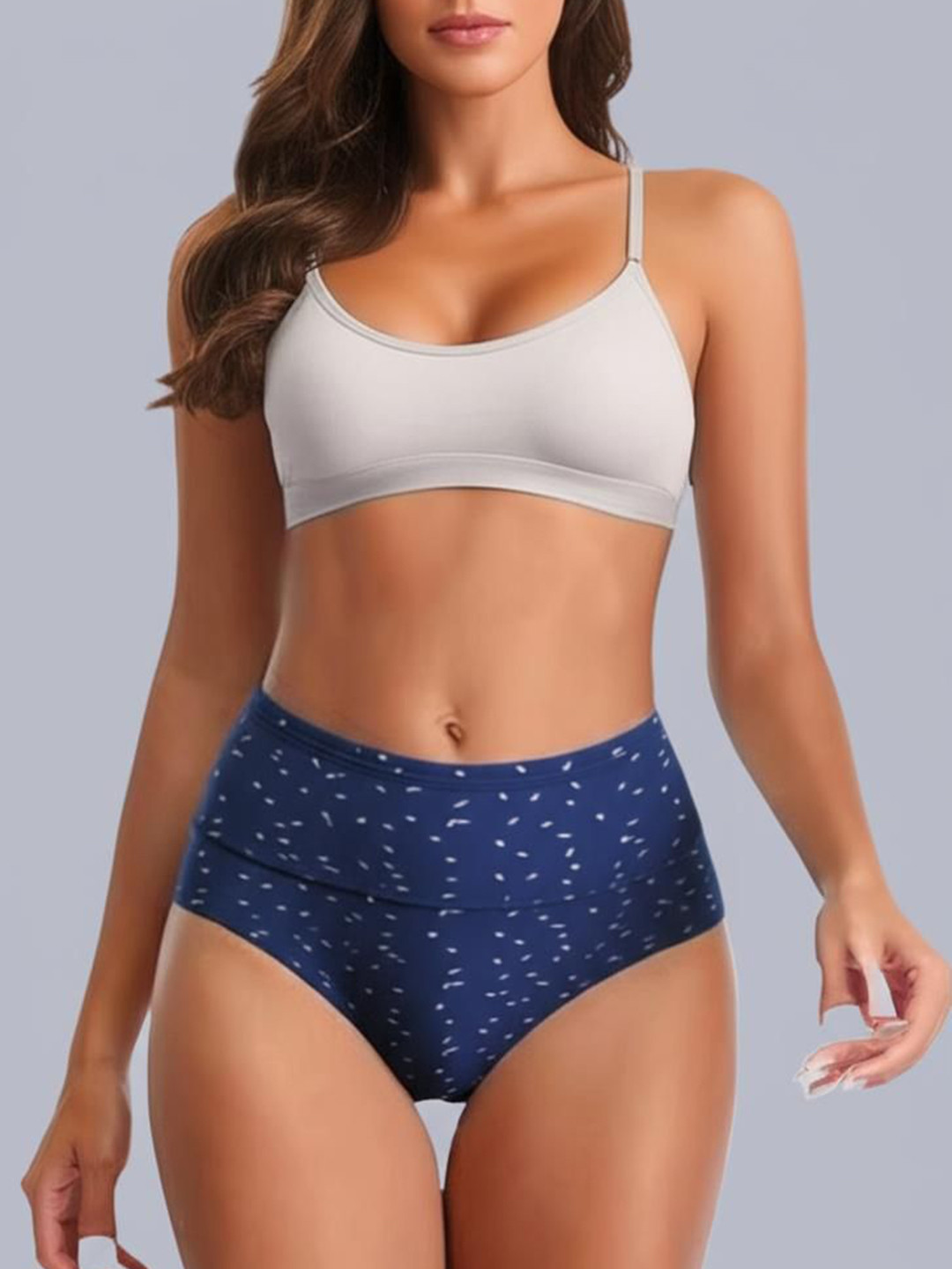Eden Assorted Pure Cotton Belly Control Hipster Briefs-EDENIEBB1022_L
