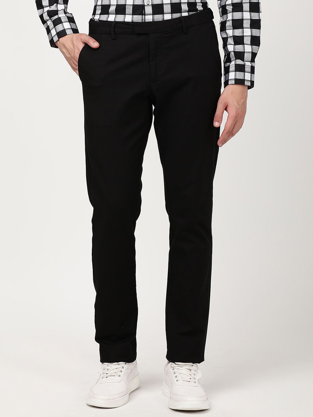 パンツ NO.SARROUEL INDIA/M Buy Indian Terrain Men Brooklyn Slim Fit Mid-Rise Trouser